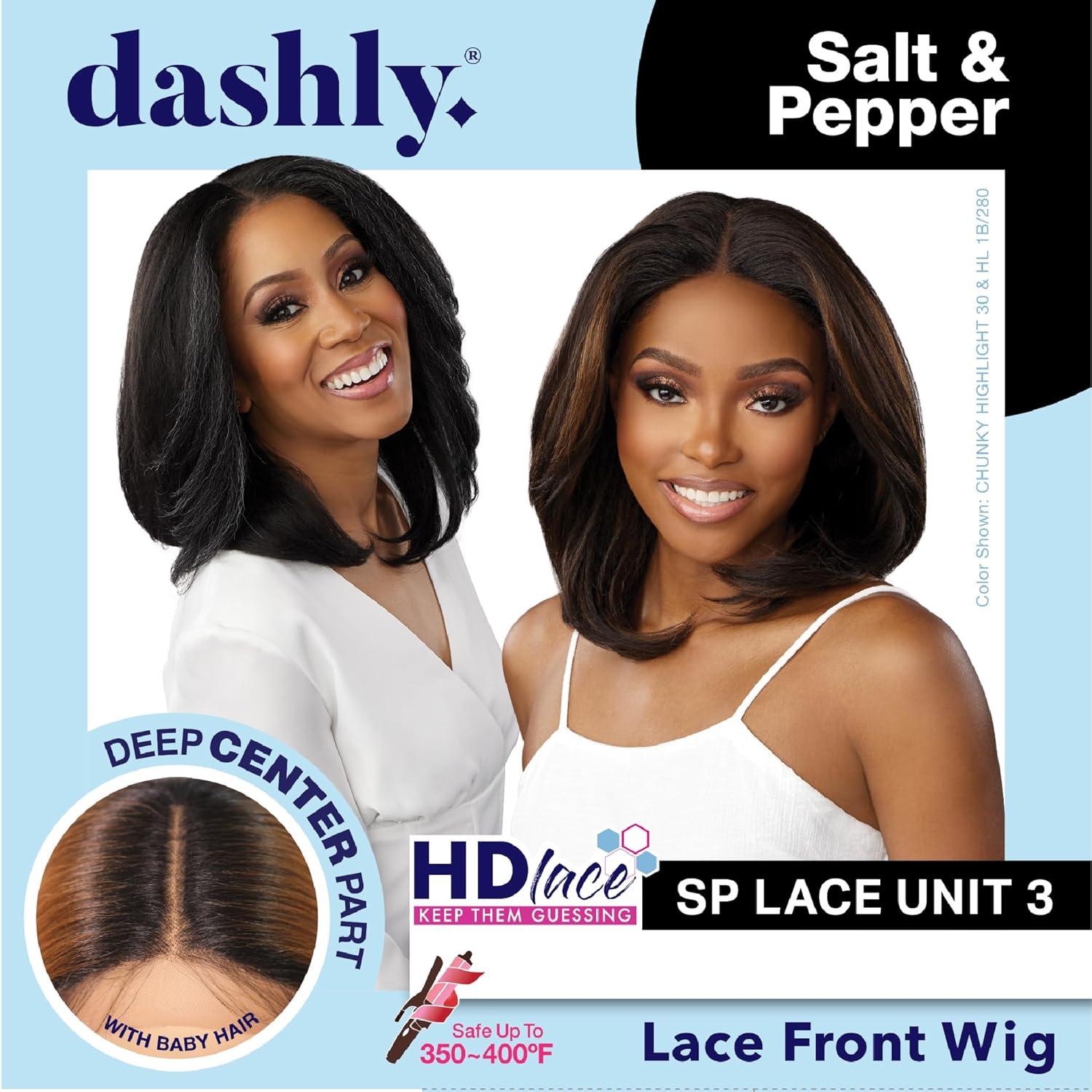 imageSensationnel Dashly Lace Saltandpepper Wig Sp Unit 3 Hand Tied Laceparting Ear to Ear Synthetic 1 JETBLACKFLAMBOYAGEMOCHA