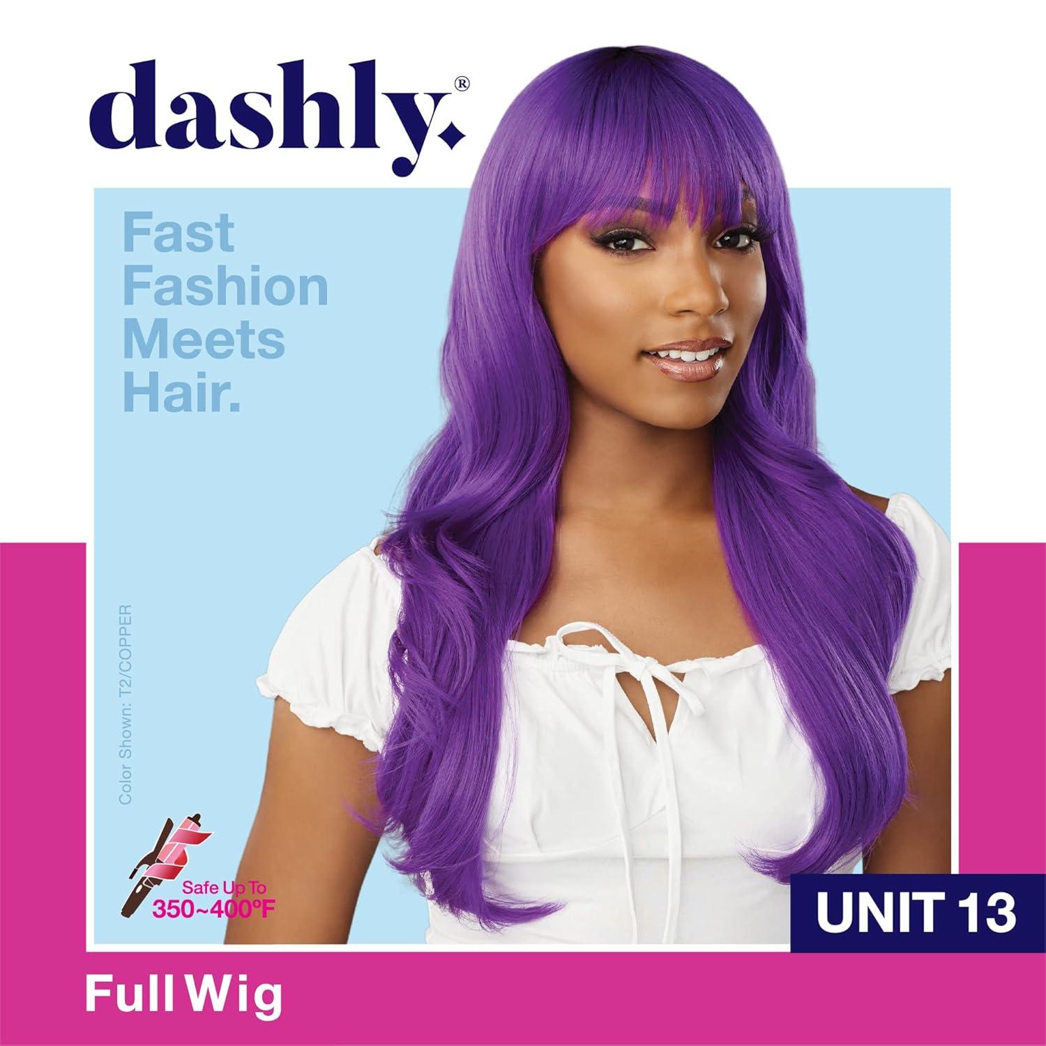 imageSensationnel Dashly Wig Unit 13 Non Lace Cap Ready to Wear Ear to Ear Lacepart Synthetic 1 JETBLACKT2DARKGREEN