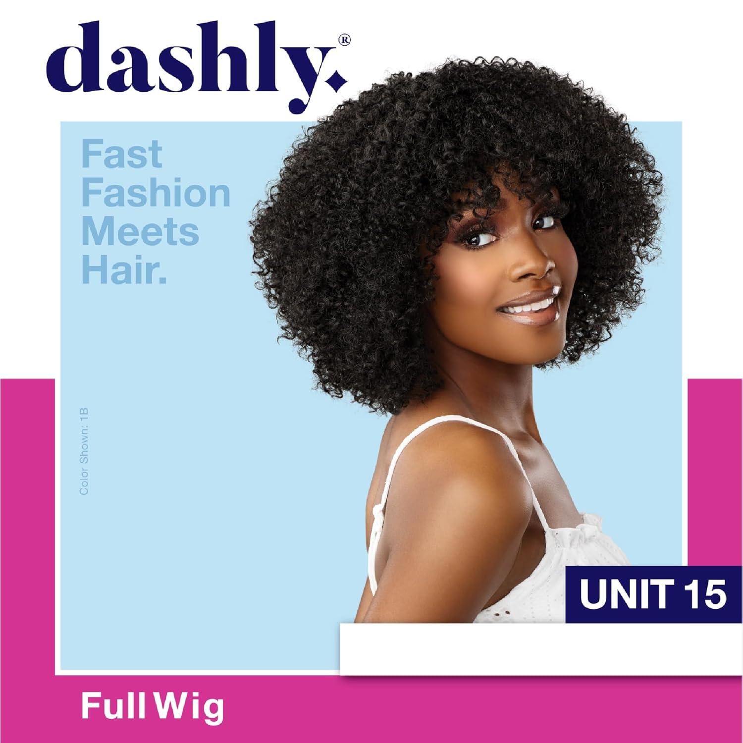 imageSensationnel Dashly Wig Unit 15 Non Lace Cap Ready to Wear Ear to Ear Lacepart Synthetic 1 JETBLACKT230