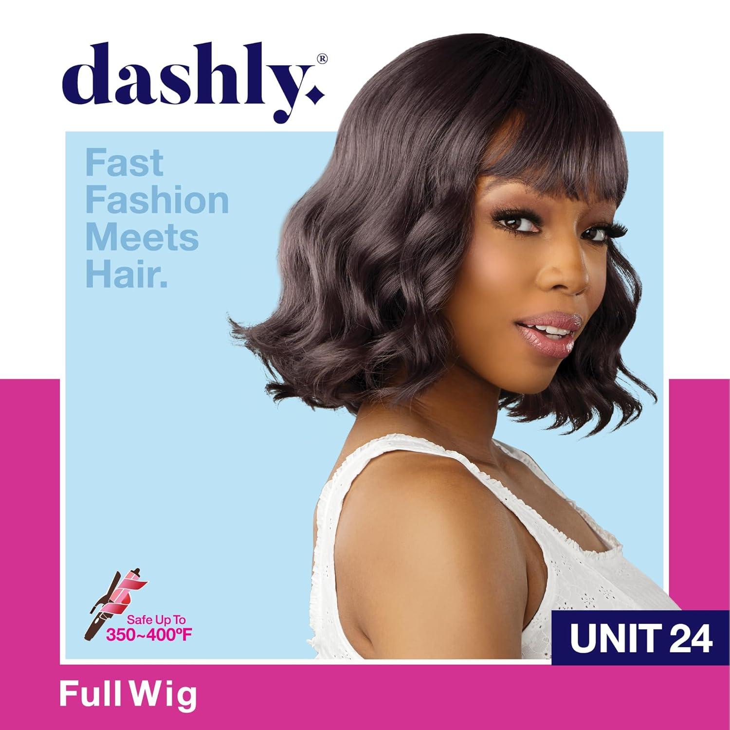 imageSensationnel Dashly Wig Unit 24 Non Lace Cap Ready to Wear Ear to Ear Lacepart Synthetic 1 JETBLACKPLATINUMCLOUD