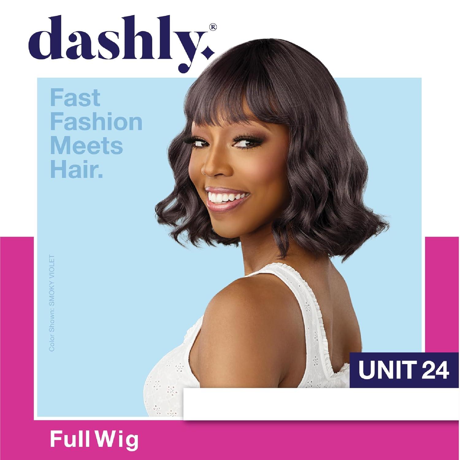 imageSensationnel Dashly Wig Unit 24 Non Lace Cap Ready to Wear Ear to Ear Lacepart Synthetic 1 JETBLACKPLATINUMCLOUD