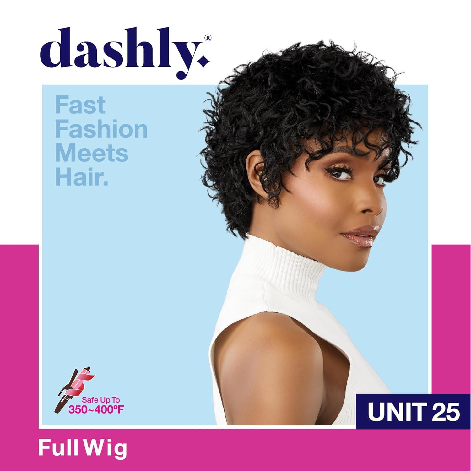 imageSensationnel Dashly Wig Unit 25 Non Lace Cap Ready to Wear Ear to Ear Lacepart Synthetic 1 JETBLACK2 DARKBROWN