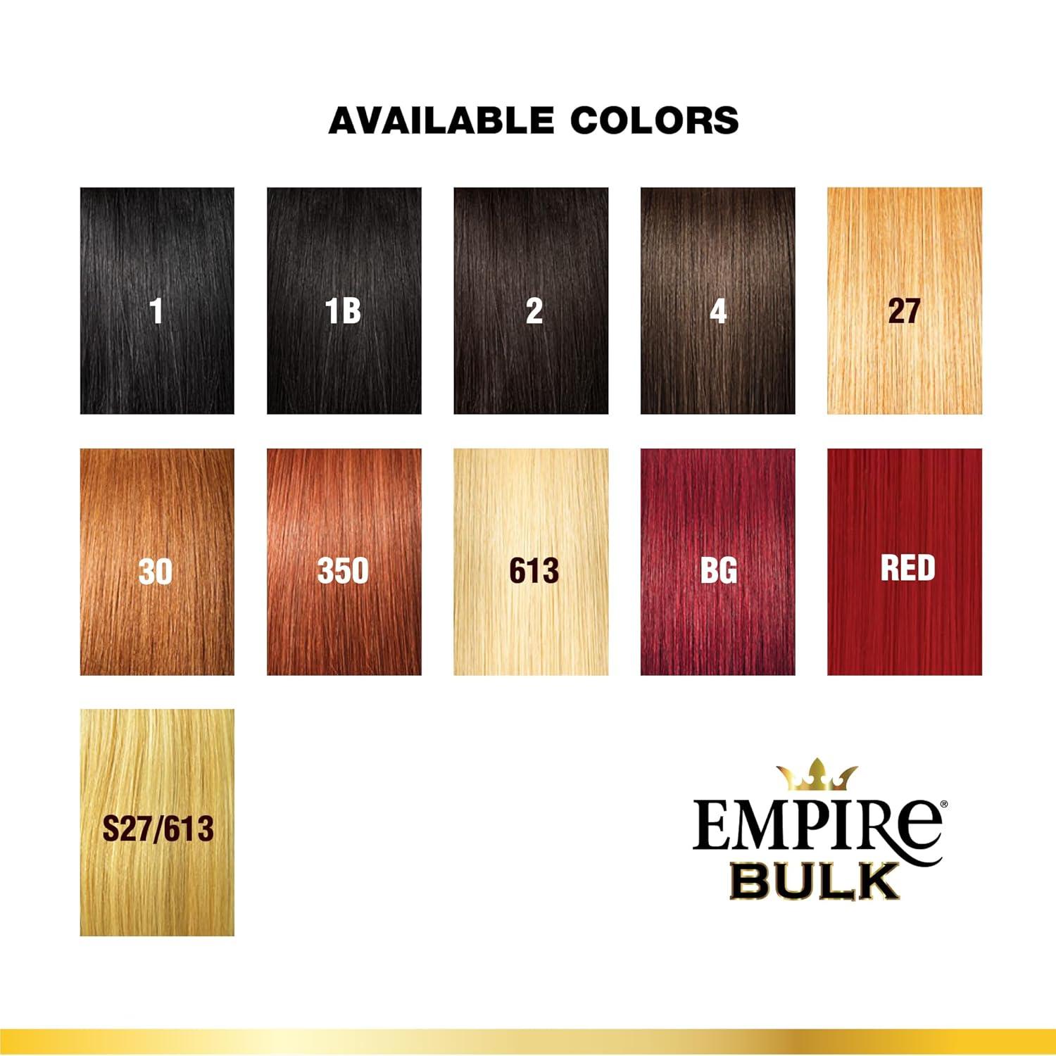imageSensationnel Empire Bulk Braiding Deep Human Hair Braids for Knotless Boho Box or Curly Loose Wave Styles 1 pack 18 inch 2 DARKBROWNS27613