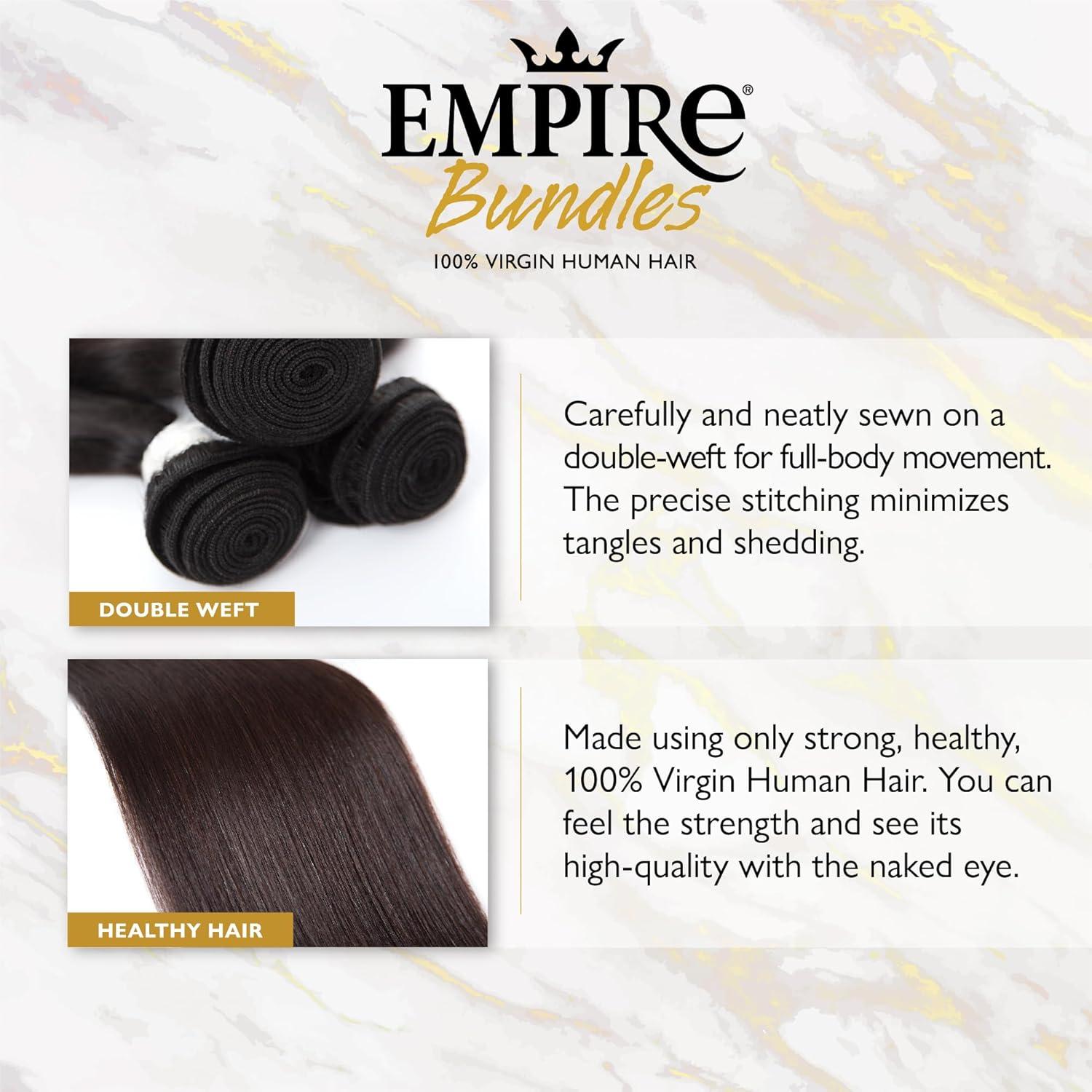 imageSensationnel Empire bundles multi straight 10a tangle shed free human hair for weaving and sew in styles 10 12 14 inch 613 BLONDE613 BLONDE