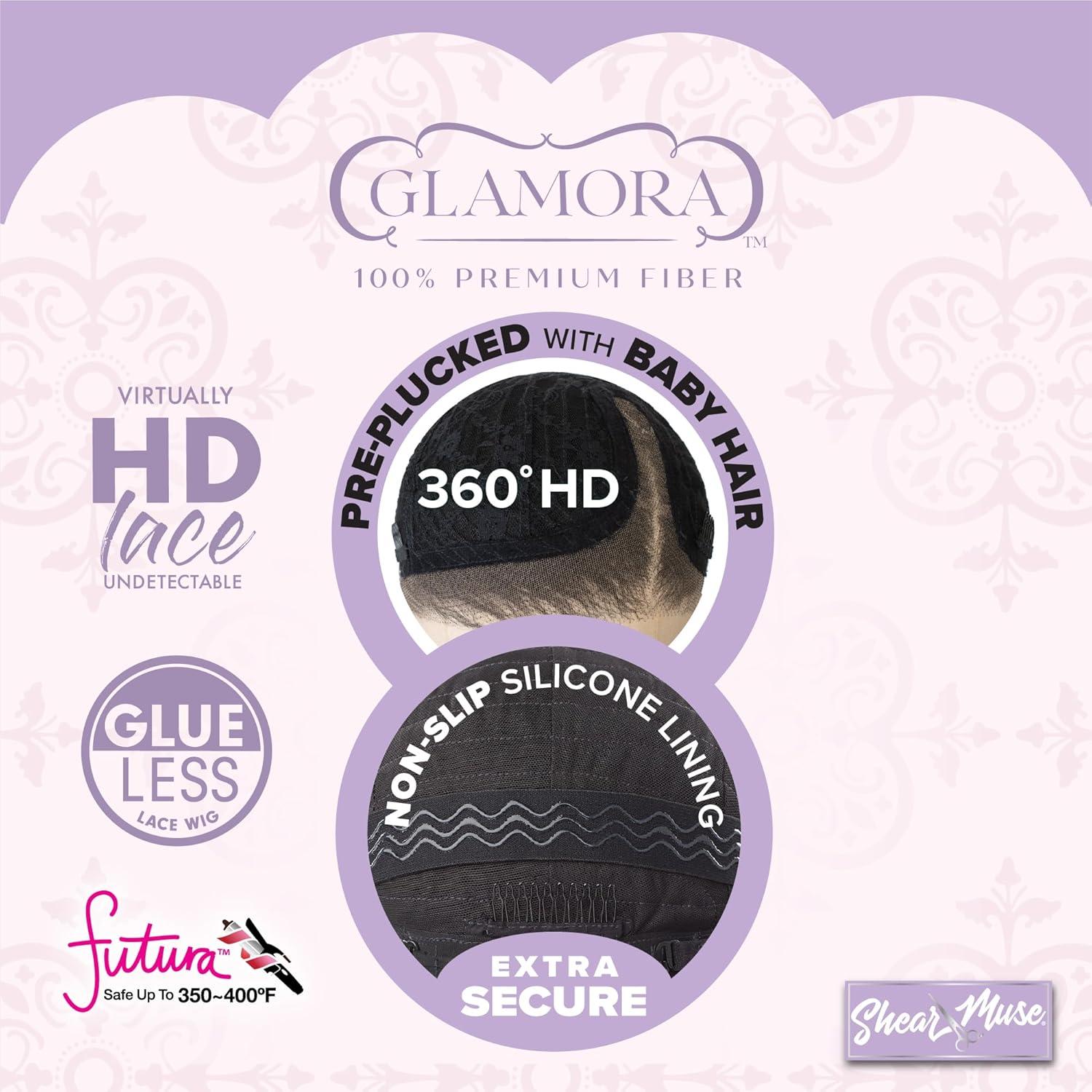 imageSensationnel Glamora 360 Lace Wig Classy Unit 1 Glueless Ready to Wear Synthetic Preplucked Hairline BALAYAGEMOCHABALAYAGECHOCOLATE