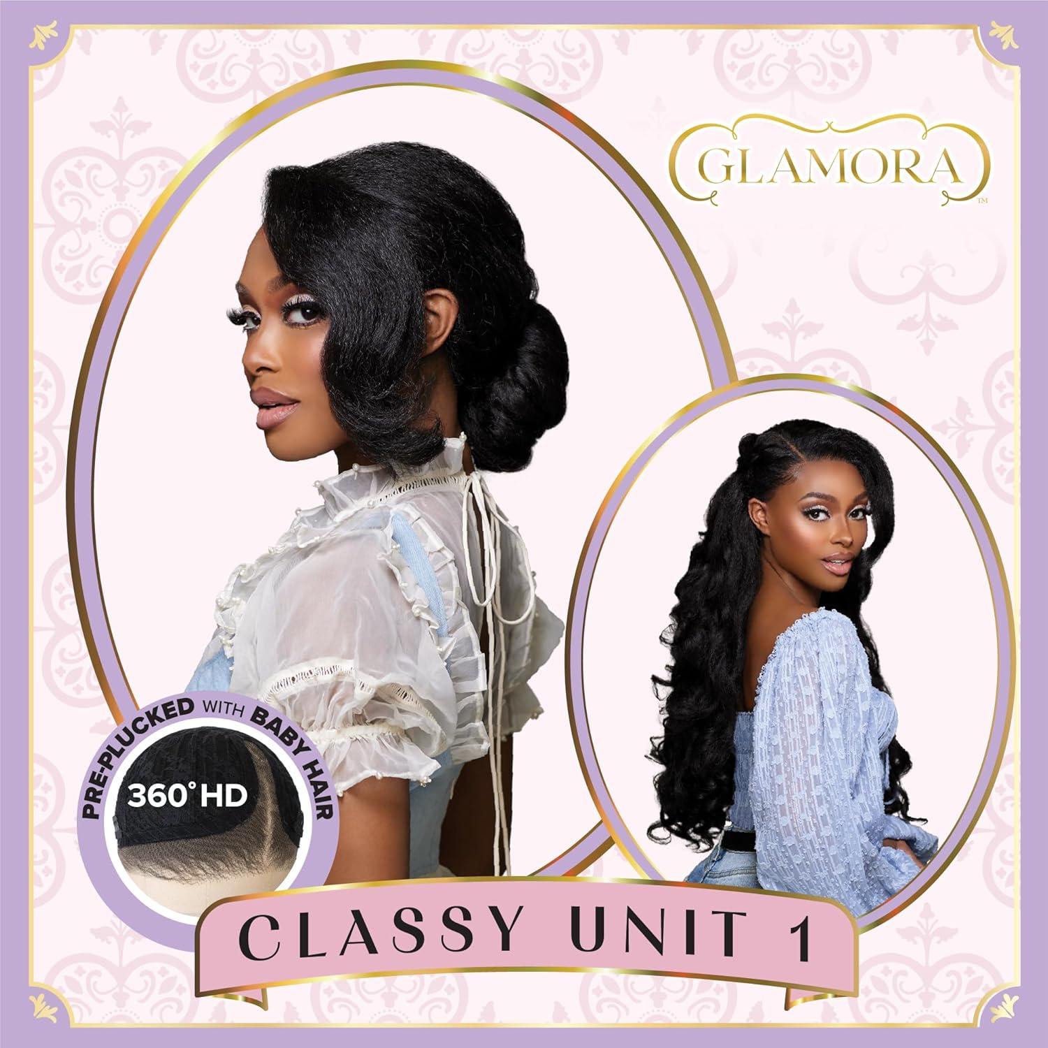 imageSensationnel Glamora 360 Lace Wig Classy Unit 1 Glueless Ready to Wear Synthetic Preplucked Hairline BALAYAGEMOCHABALAYAGEHAZELNUT
