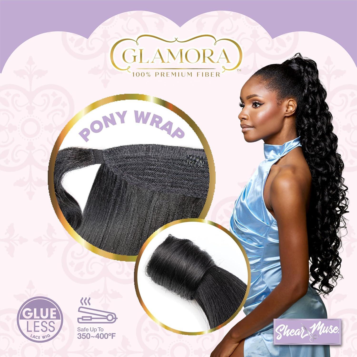 imageSensationnel Glamora Glam Updo Hairpiece Unit 2 Ready to Wear Synthetic with Adjustable Pony Wrap 1 JETBLACKF1B30