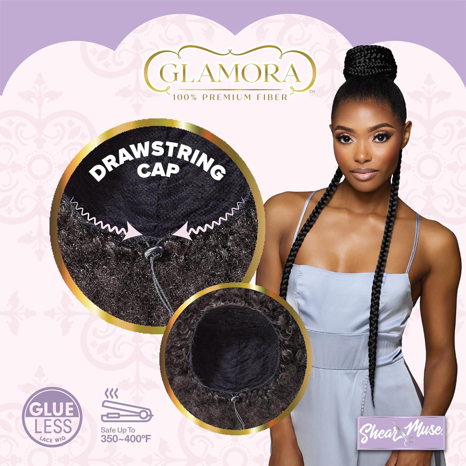 imageSensationnel Glamora Glam Updo Hairpiece Unit 4 Ready to Wear Synthetic Bun with Adjustable Drawstring Cap 1 JETBLACK2 DARKBROWN