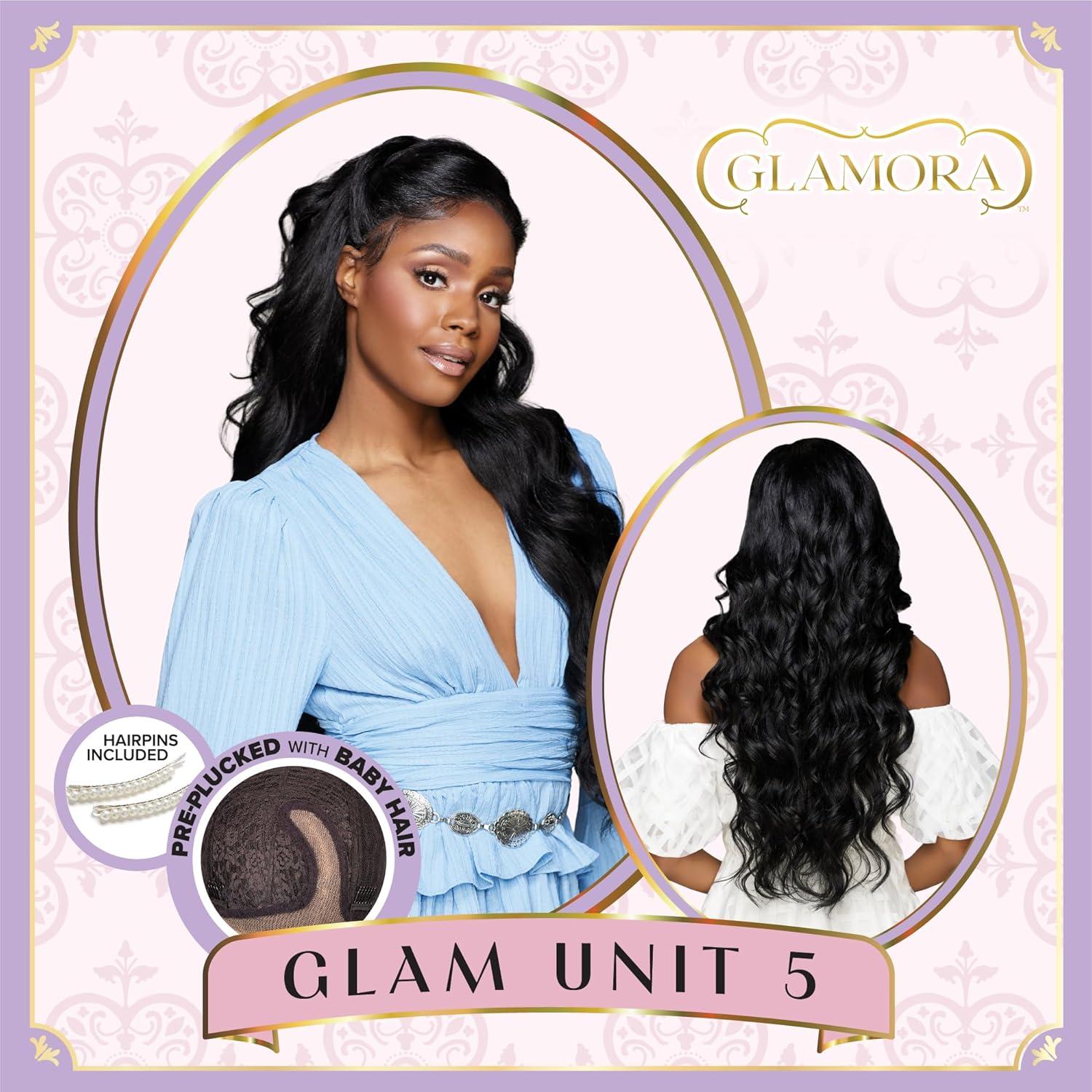 imageSensationnel Glamora Lace Front Wig Glam Unit 5 Glueless Side Part Ready to Wear Synthetic Preplucked Hairline 2 DARKBROWNBALAYAGEGOLD