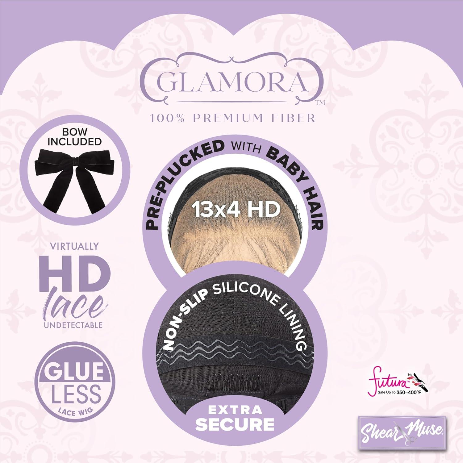 imageSensationnel Glamora Lace Front Wigs Glam Unit 1 13x4 Laceparting Ready to Wear Synthetic Preplucked Hairline Glueless Lacefront BALAYAGEMOCHA1 JETBLACK