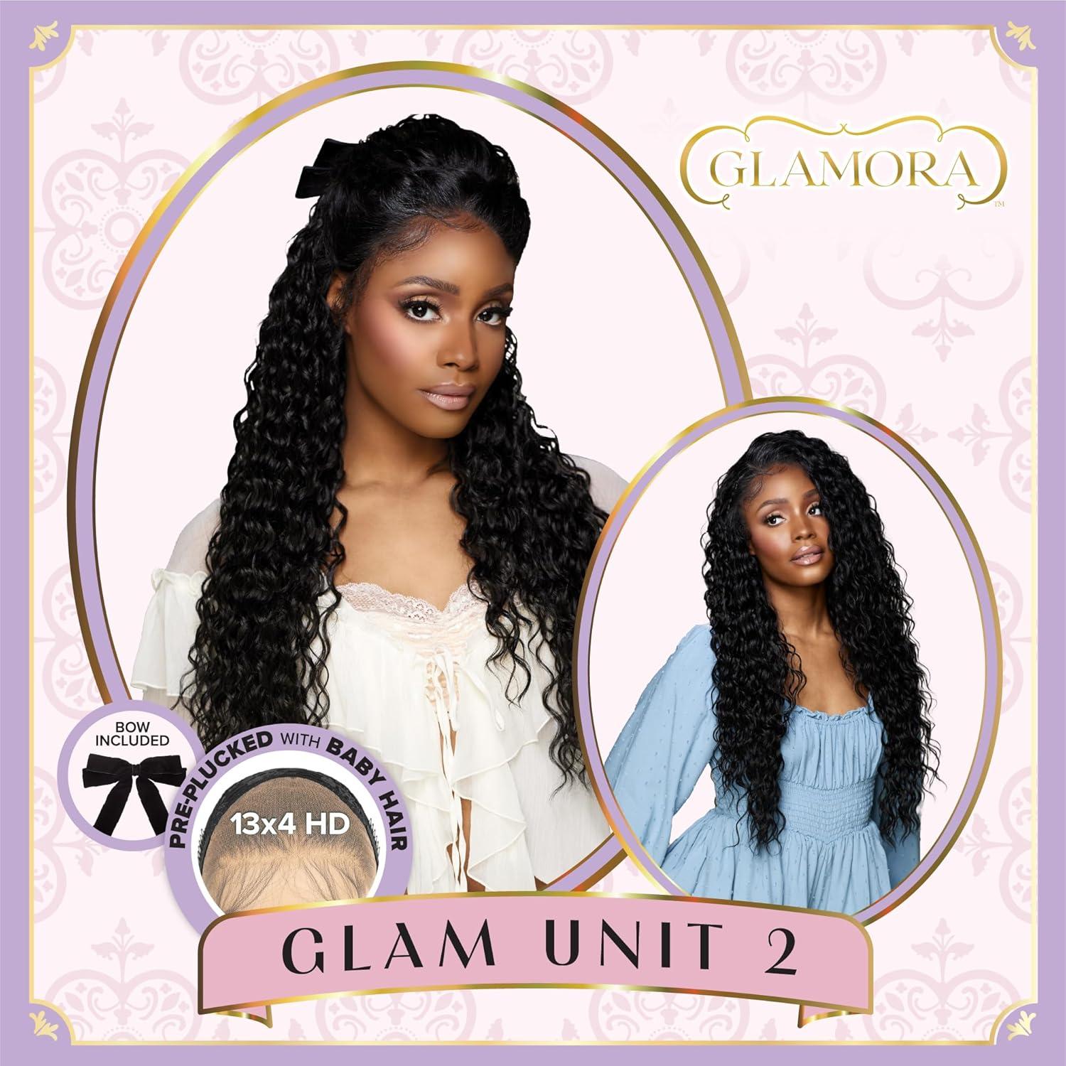 imageSensationnel Glamora Lace Front Wigs Glam Unit 2 13x4 Laceparting Ready to Wear Synthetic Preplucked Hairline Glueless Lacefront BALAYAGEMOCHABALAYAGESUNKISSED