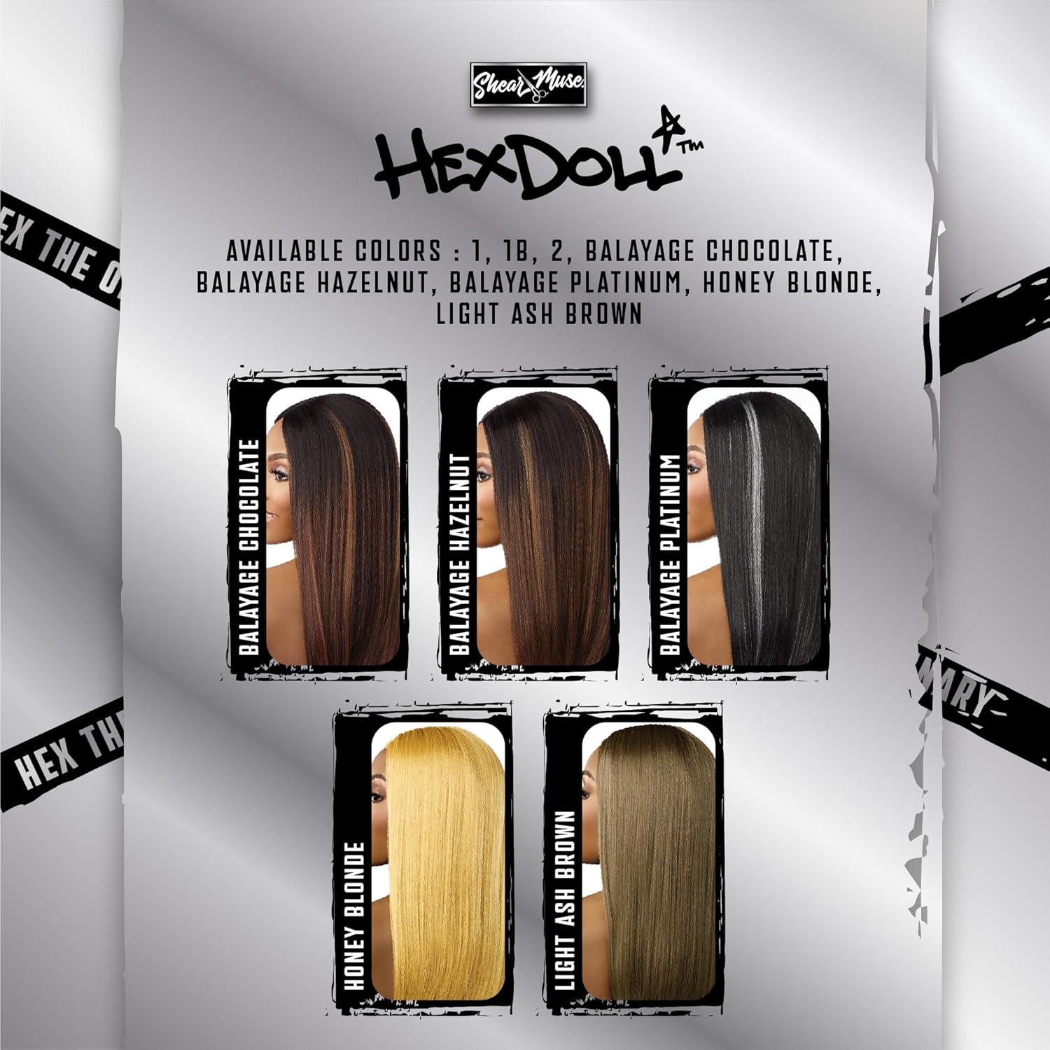 imageSensationnel HexDoll 13X4 Lace Wig Ember Lacefrontal Glueless Synthetic with Natural Density Preplucked Hairline 1 JETBLACKLIGHTASHBROWN