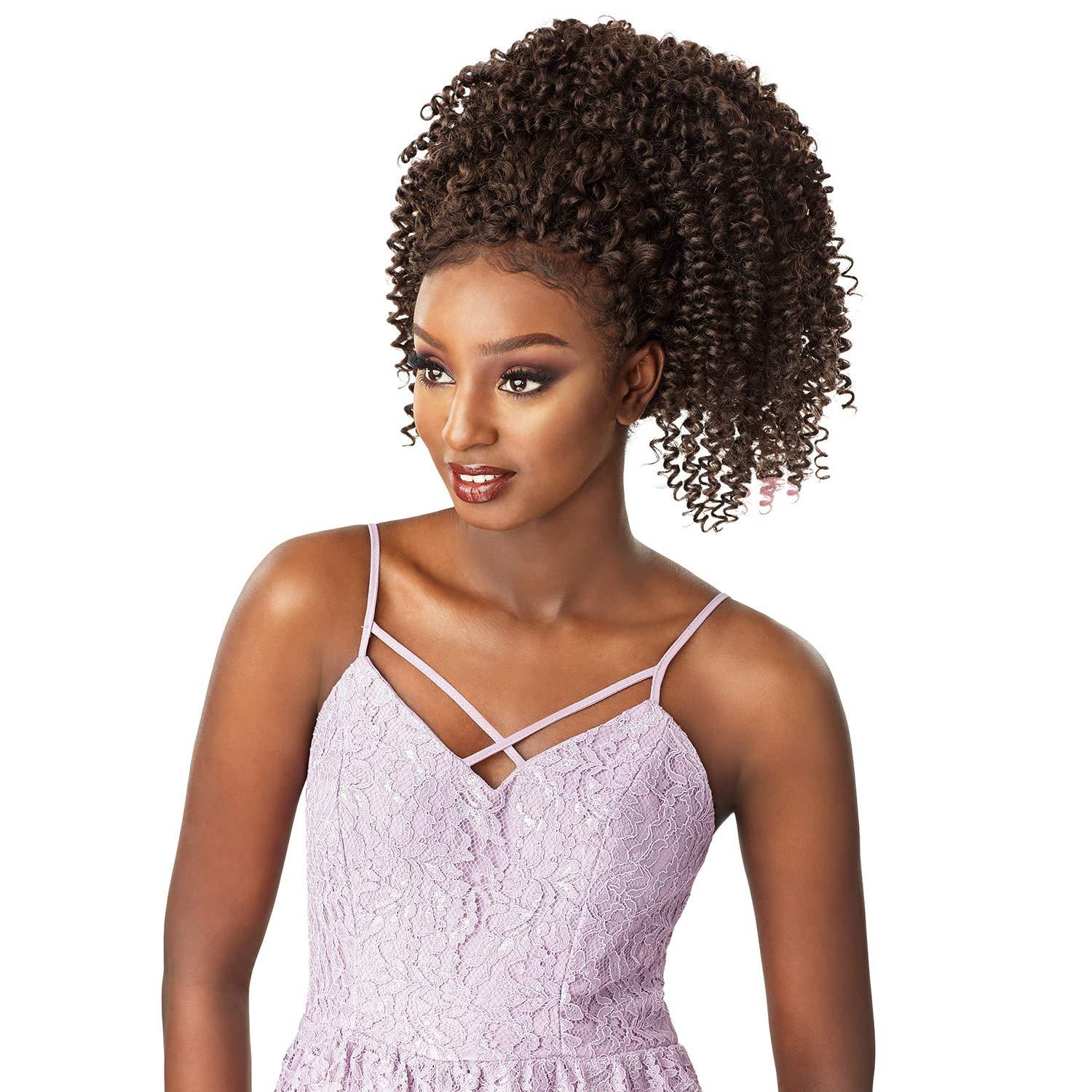 imageSensationnel Lulutress Crochet Braiding Hair Water Wave 18 Inch Fully Folded Diy All Kanekalon Synthetic Locs Twists 1 JETBLACK27 HONEYBLONDE