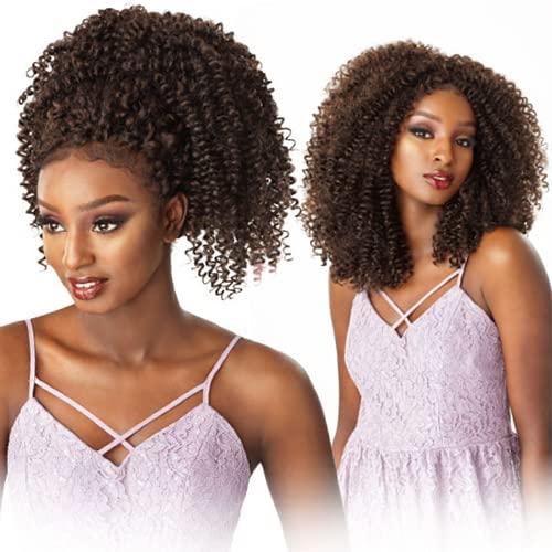 imageSensationnel Lulutress Crochet Braiding Hair Water Wave 18 Inch Fully Folded Diy All Kanekalon Synthetic Locs Twists 1 JETBLACK613 BLONDE