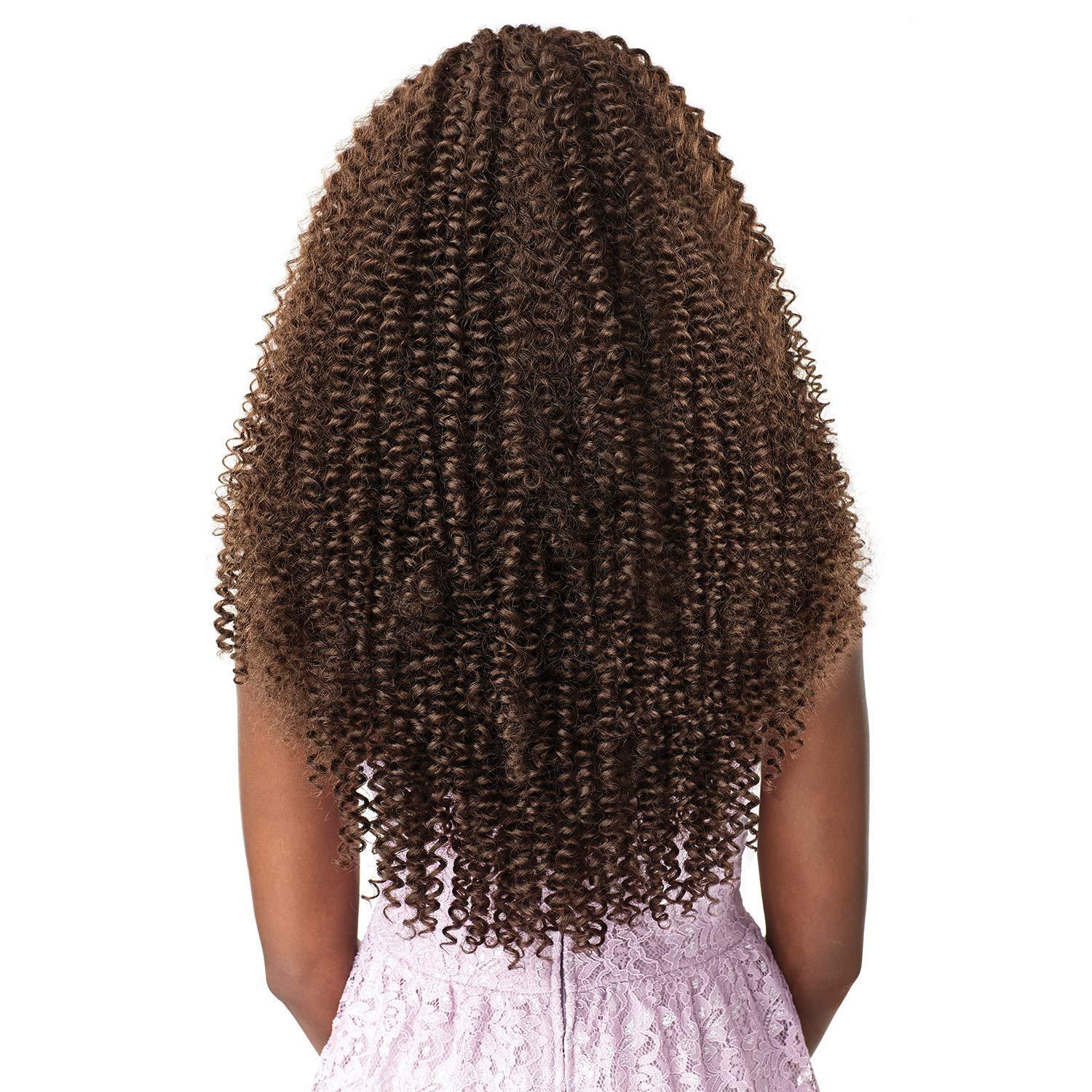 imageSensationnel Lulutress Crochet Braiding Hair Water Wave 18 Inch Fully Folded Diy All Kanekalon Synthetic Locs Twists 1 JETBLACKHOTPINK