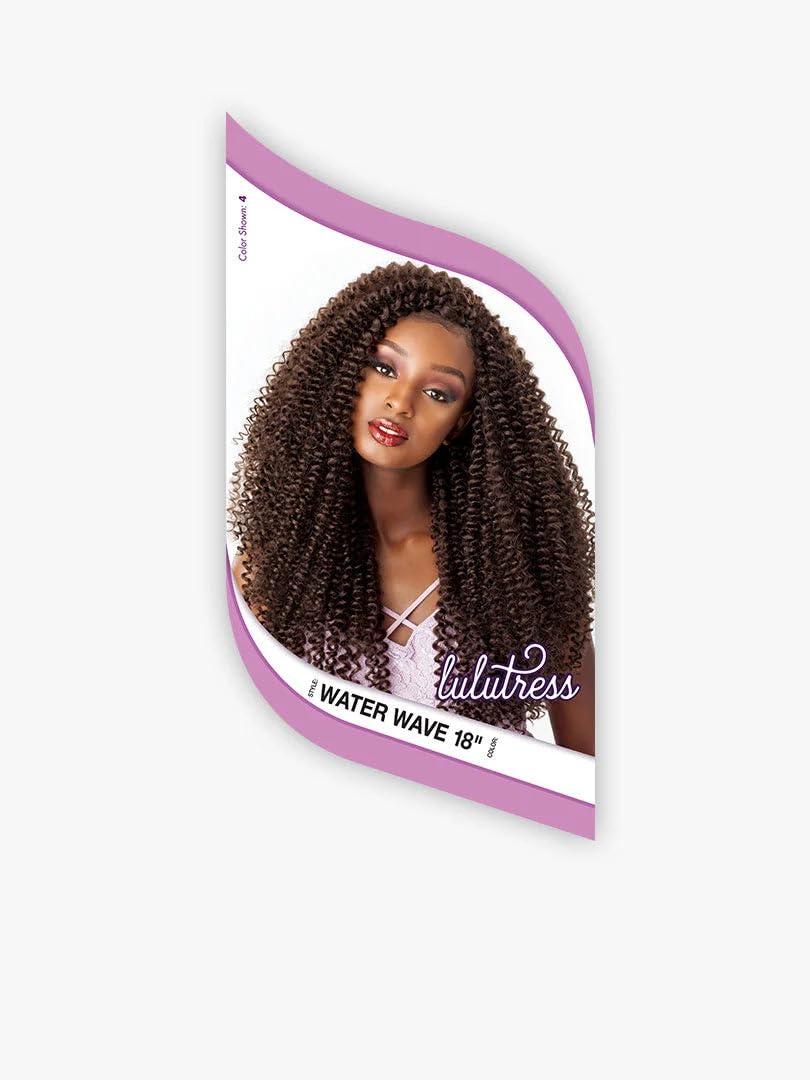 imageSensationnel Lulutress Crochet Braiding Hair Water Wave 18 Inch Fully Folded Diy All Kanekalon Synthetic Locs Twists 1 JETBLACKT1B350