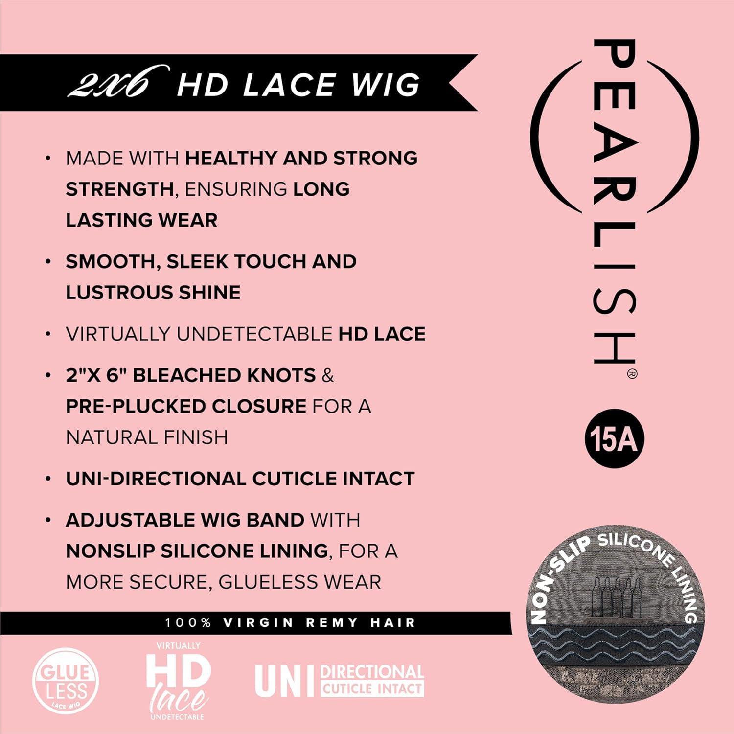 imageSensationnel Pearlish 2X6 Lace Wig Classic Bob 10 Inch Behind The Hairline Glueless Bleached Knots And Preplucked Soft Remy Hair NATURALNATURALBLACK