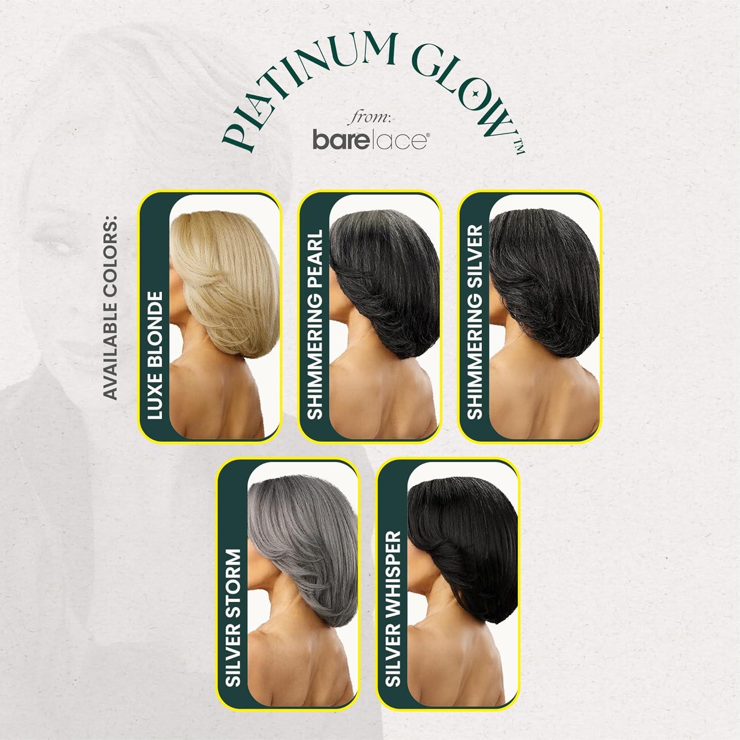 imageSensationnel Platinum Glow 13X6 Wig Beline Lacefrontal Glueless human hair blend Preplucked Hairline 1 JETBLACK1 JETBLACK