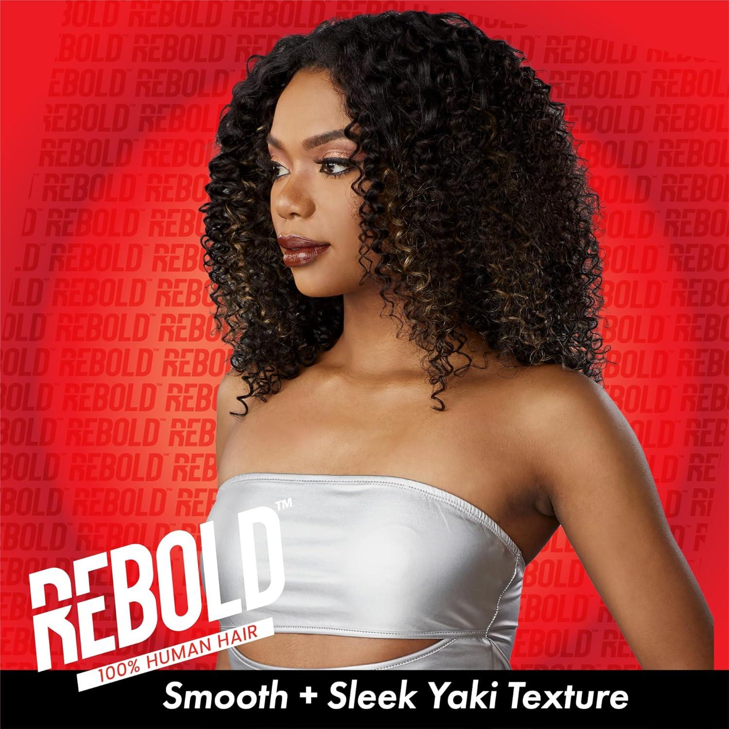 imageSensationnel Rebold curly weave burmese curl human hair smooth sleek soft texture hair for weaving and sew in styles 1 pack 10 inch 1 JETBLACKCINNAMONCOPPER