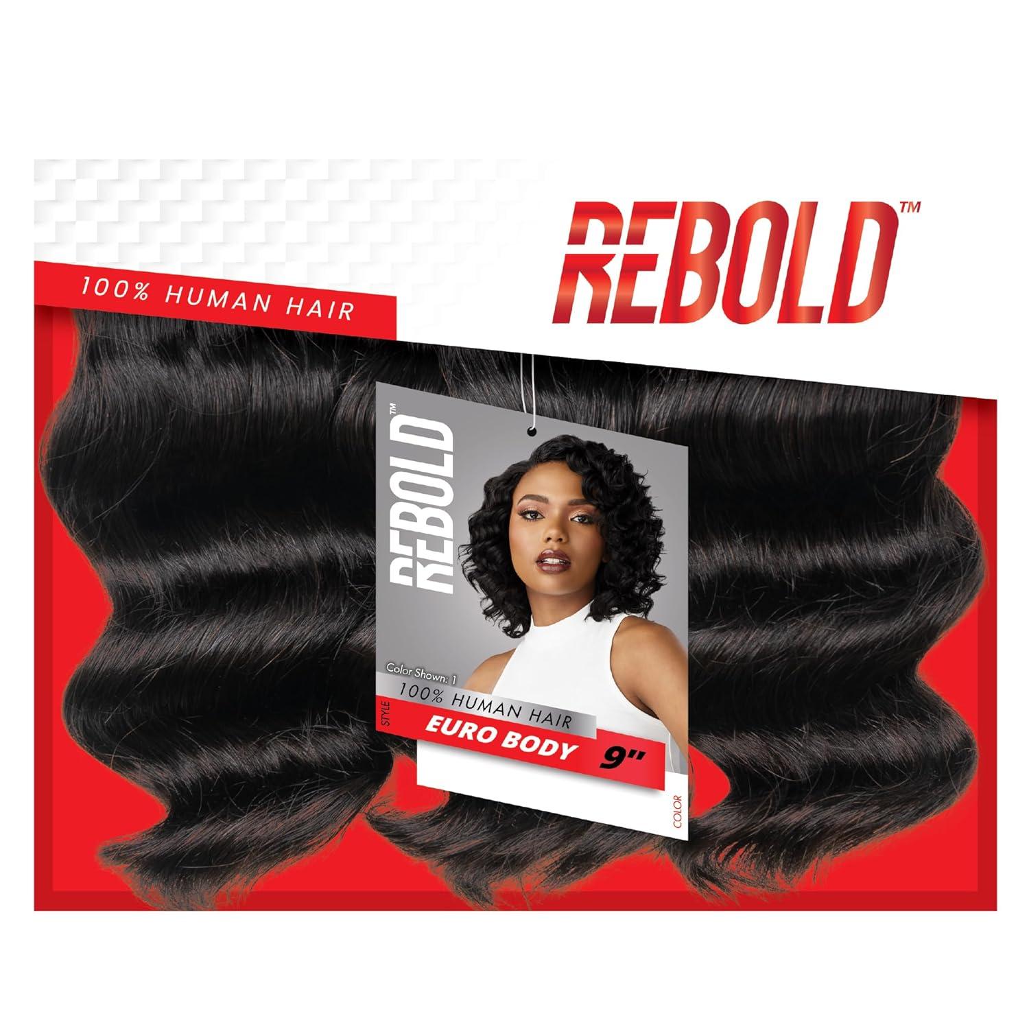 imageSensationnel Rebold curly weave euro body 9 3pcs human hair smooth sleek soft texture hair for weaving and sew in styles 1 JETBLACK1 JETBLACK