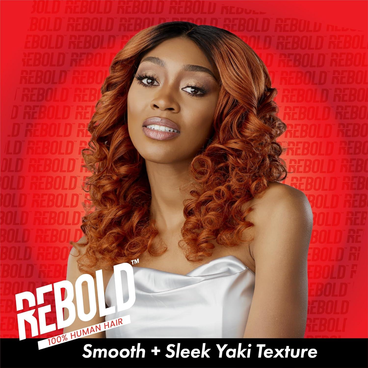 imageSensationnel Rebold curly weave loose curl human hair smooth sleek soft texture hair for weaving and sew in styles 1 pack 10 inch 1 JETBLACK1B OFFBLACK