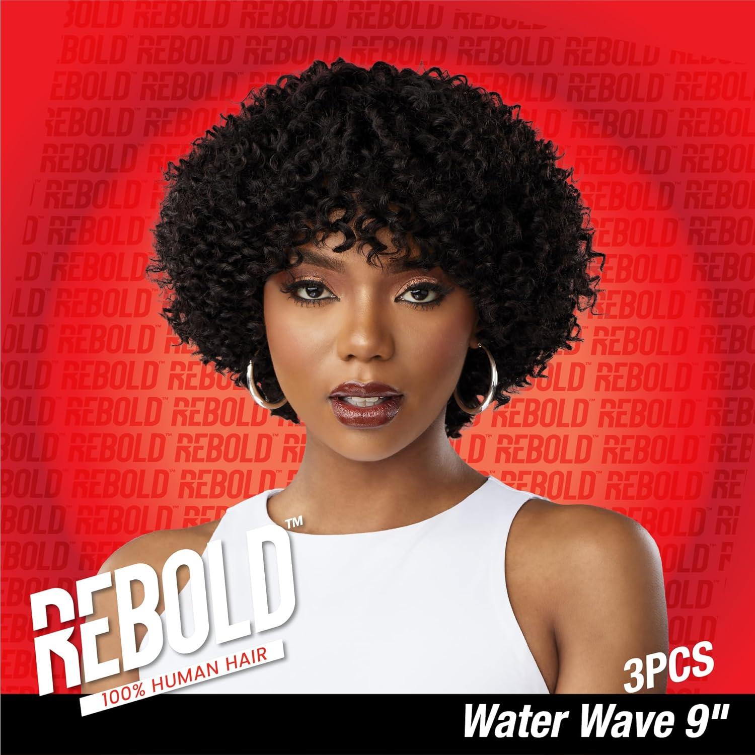 imageSensationnel Rebold curly weave water wave 9 3pcs human hair smooth sleek soft texture hair for weaving and sew in styles 1 JETBLACK2 DARKBROWN