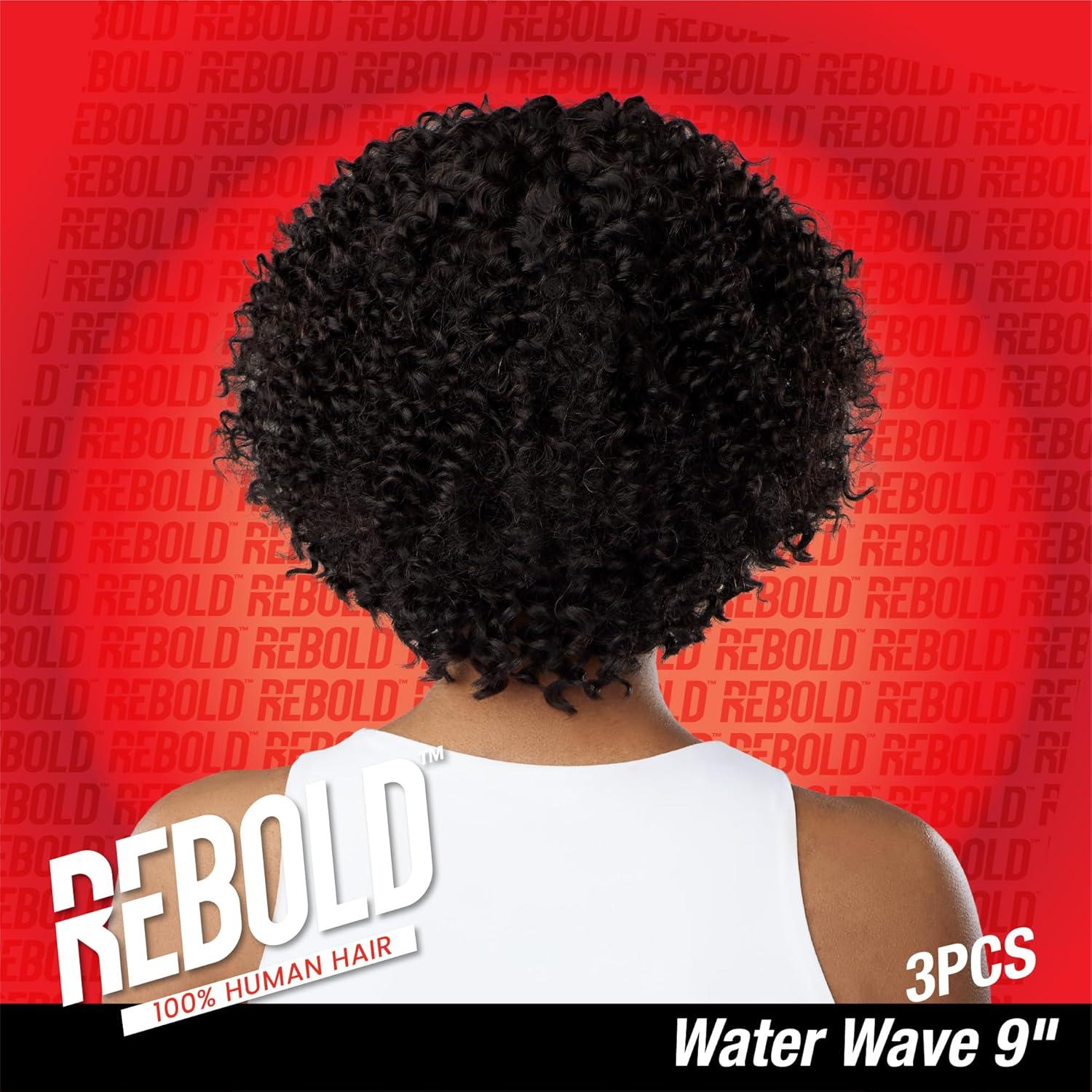 imageSensationnel Rebold curly weave water wave 9 3pcs human hair smooth sleek soft texture hair for weaving and sew in styles 1 JETBLACKT1B27