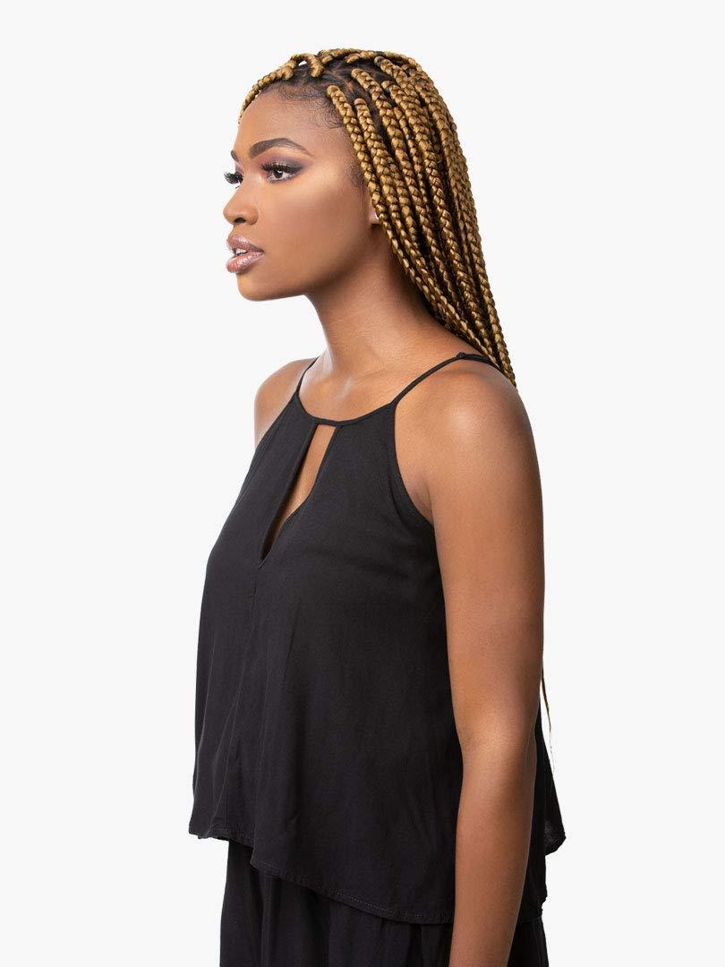 imageSensationnel Ruwa prestretched braiding hair 3x 48 inch water repellent kanekalon fast dry synthetic sports itch free 3 pack 1 JETBLACKLight Auburn 30