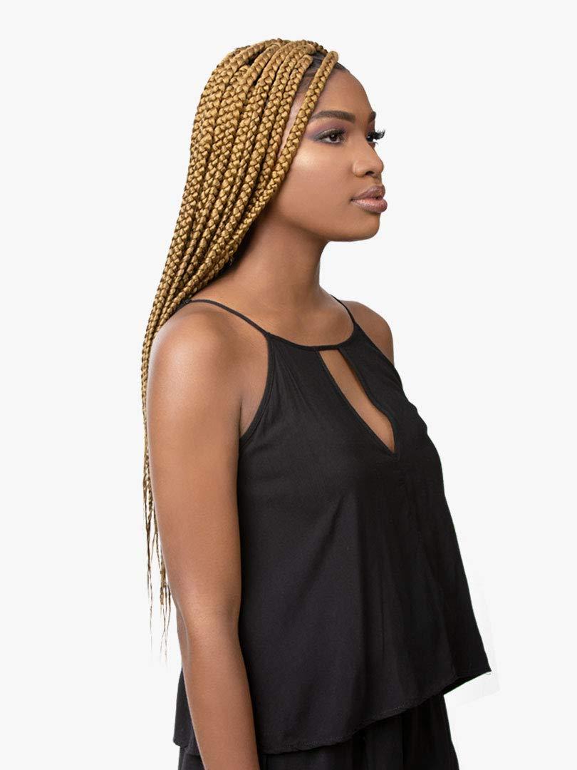imageSensationnel Ruwa prestretched braiding hair 3x 48 inch water repellent kanekalon fast dry synthetic sports itch free 3 pack 1 JETBLACKLight Auburn 30