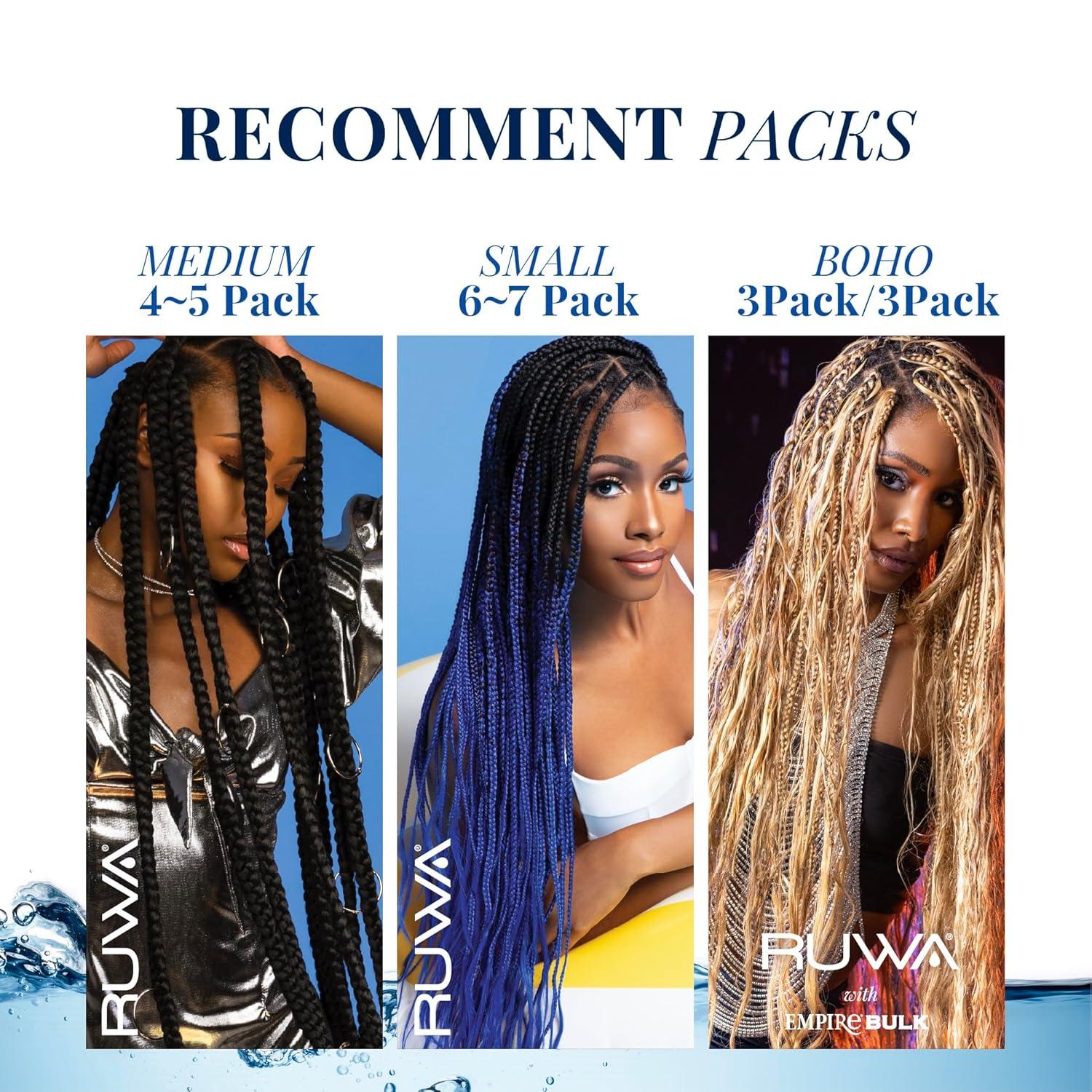 imageSensationnel Ruwa prestretched braiding hair 3x 48 inch water repellent kanekalon fast dry synthetic sports itch free 3 pack 1 JETBLACKSMORANGENLIME