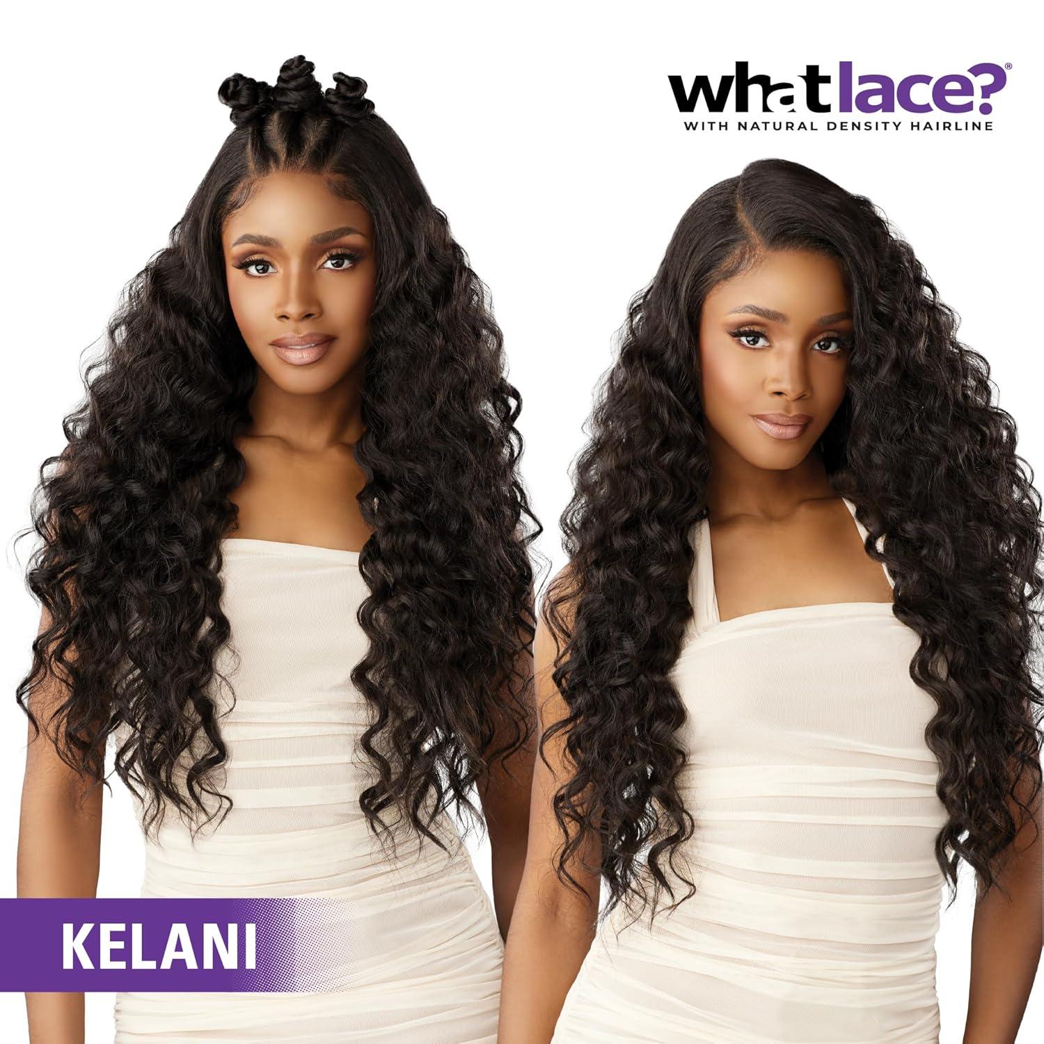 imageSensationnel What Lace 13X6 Wig Kelani Lacefrontal Hand Tied Glueless Synthetic with Natural Density Preplucked Hairline 1 JETBLACK2 DARKBROWN