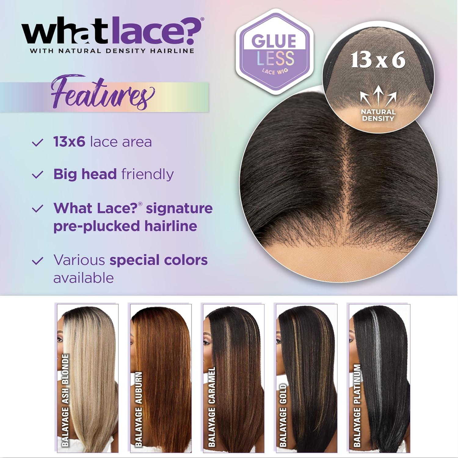 imageSensationnel What Lace 13X6 Wig Larissa Lacefrontal Hand Tied Glueless Synthetic with Natural Density Preplucked Hairline 1 JETBLACK1 JETBLACK