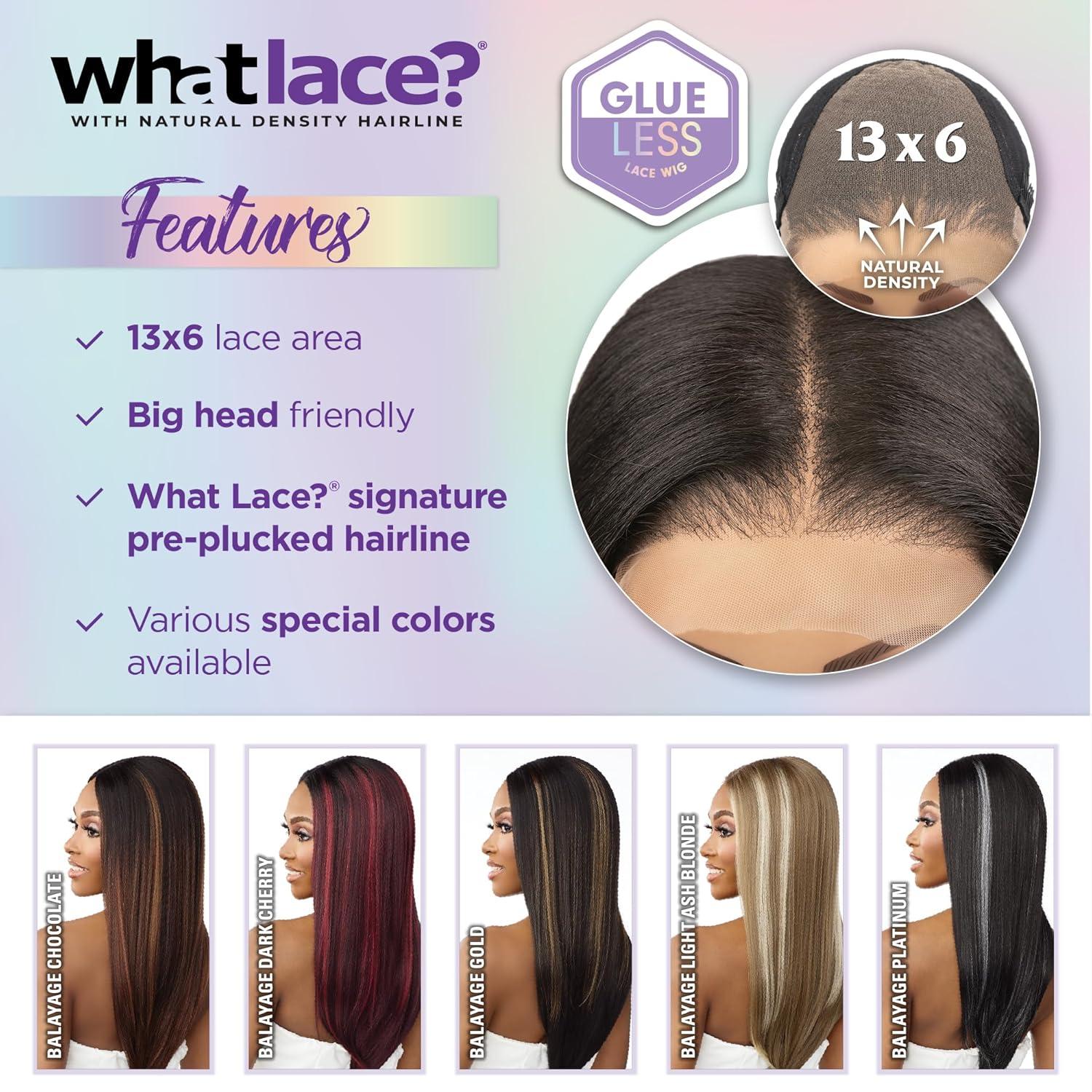 imageSensationnel What Lace 13X6 Wigs Aleena Lacefrontal Hand Tied Glueless Synthetic With Natural Density Preplucked Hairline 1 JETBLACKBALAYAGELIGHTASHBLONDE