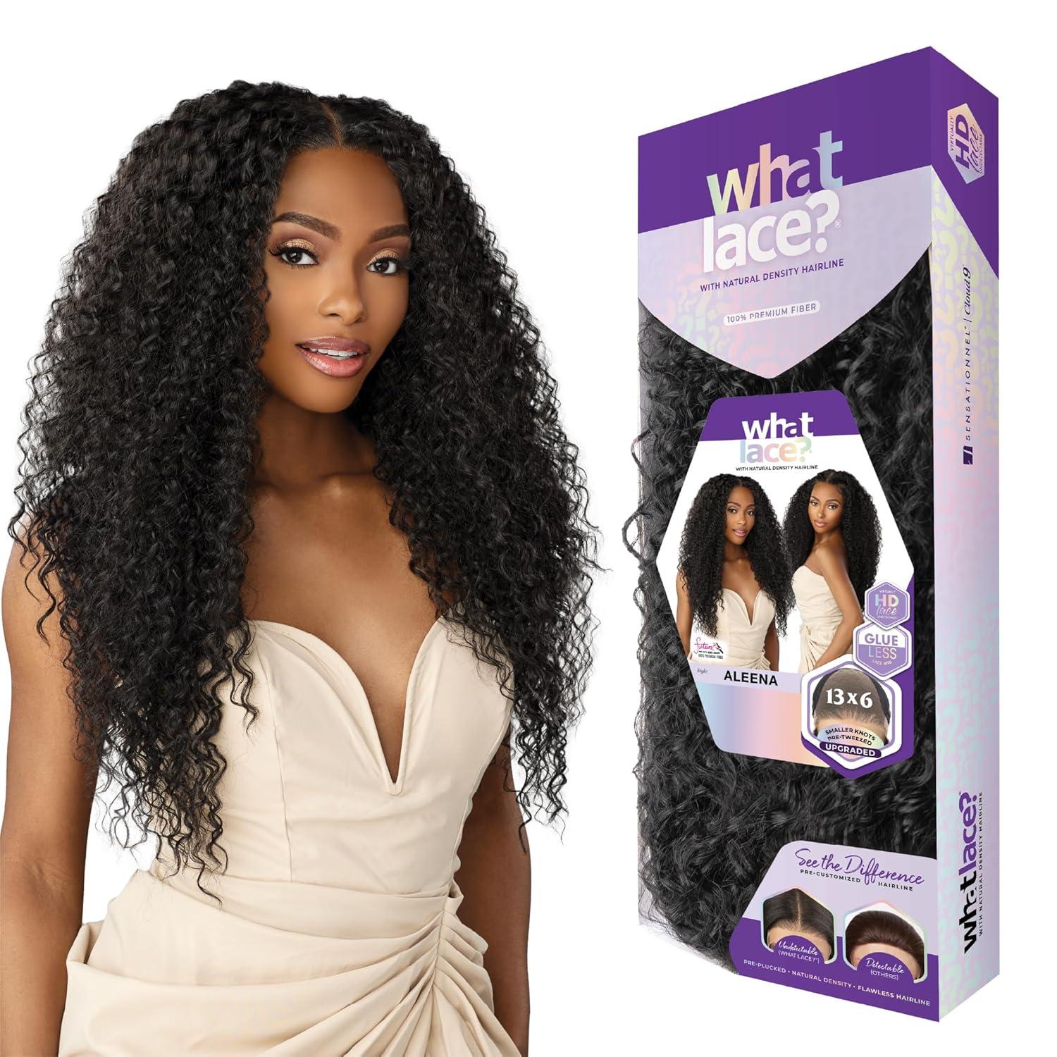 imageSensationnel What Lace 13X6 Wigs Aleena Lacefrontal Hand Tied Glueless Synthetic With Natural Density Preplucked Hairline 1 JETBLACKBALAYAGEPLATINUM