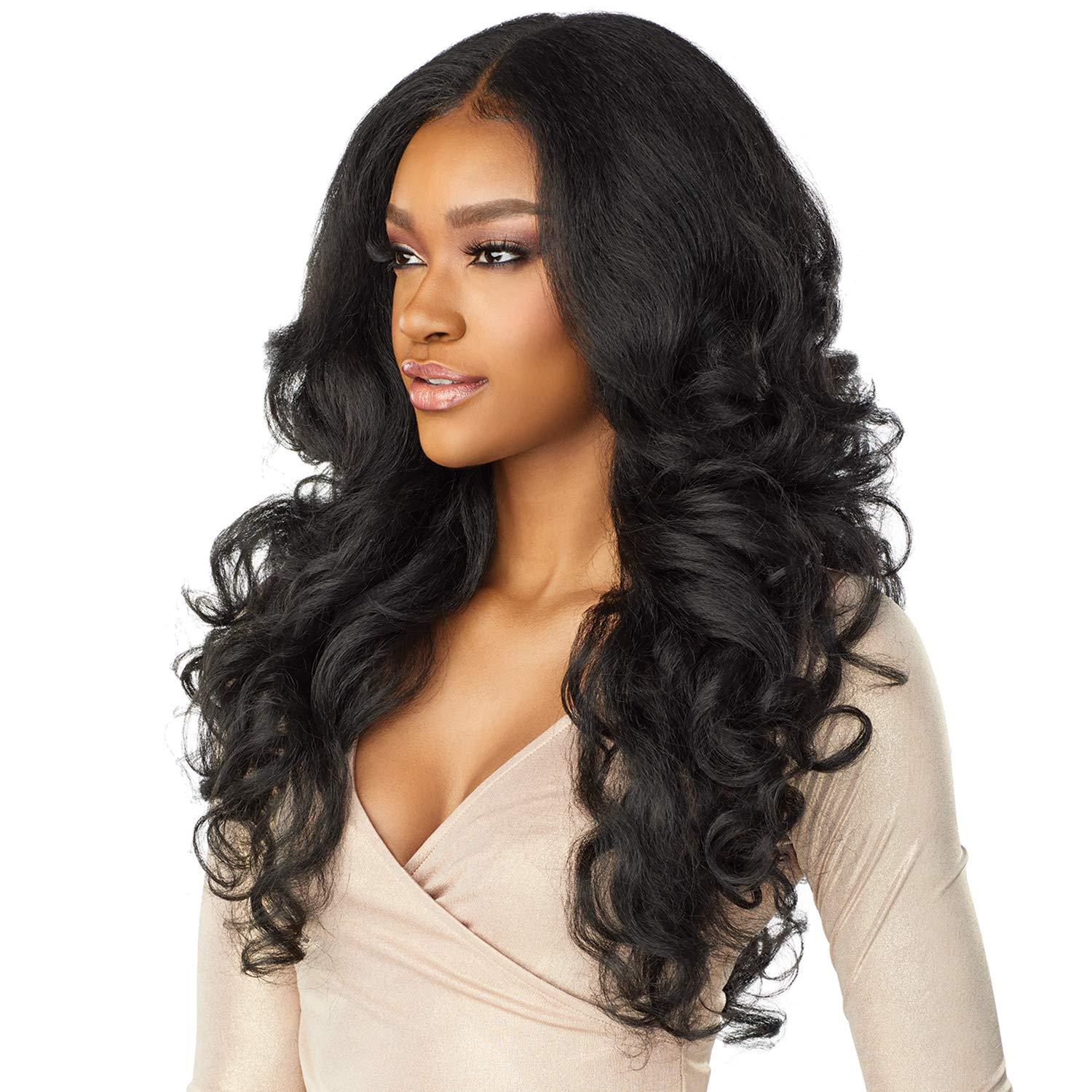 imageSensationnel What Lace 13X6 Wigs Latisha Lacefrontal Hand Tied Glueless Synthetic With Natural Density Preplucked Hairline Off Black 1BFLAMBOYAGEBLONDE