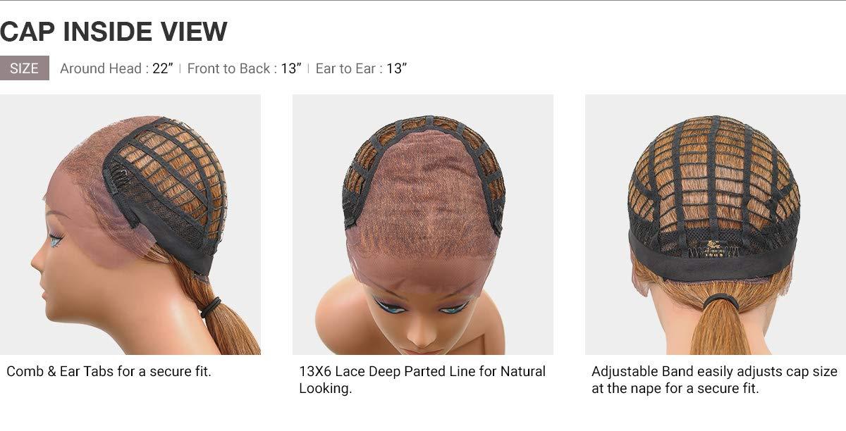 imageSensationnel What Lace 13X6 Wigs Latisha Lacefrontal Hand Tied Glueless Synthetic With Natural Density Preplucked Hairline Off Black 1BFLAMBOYAGEBLONDE