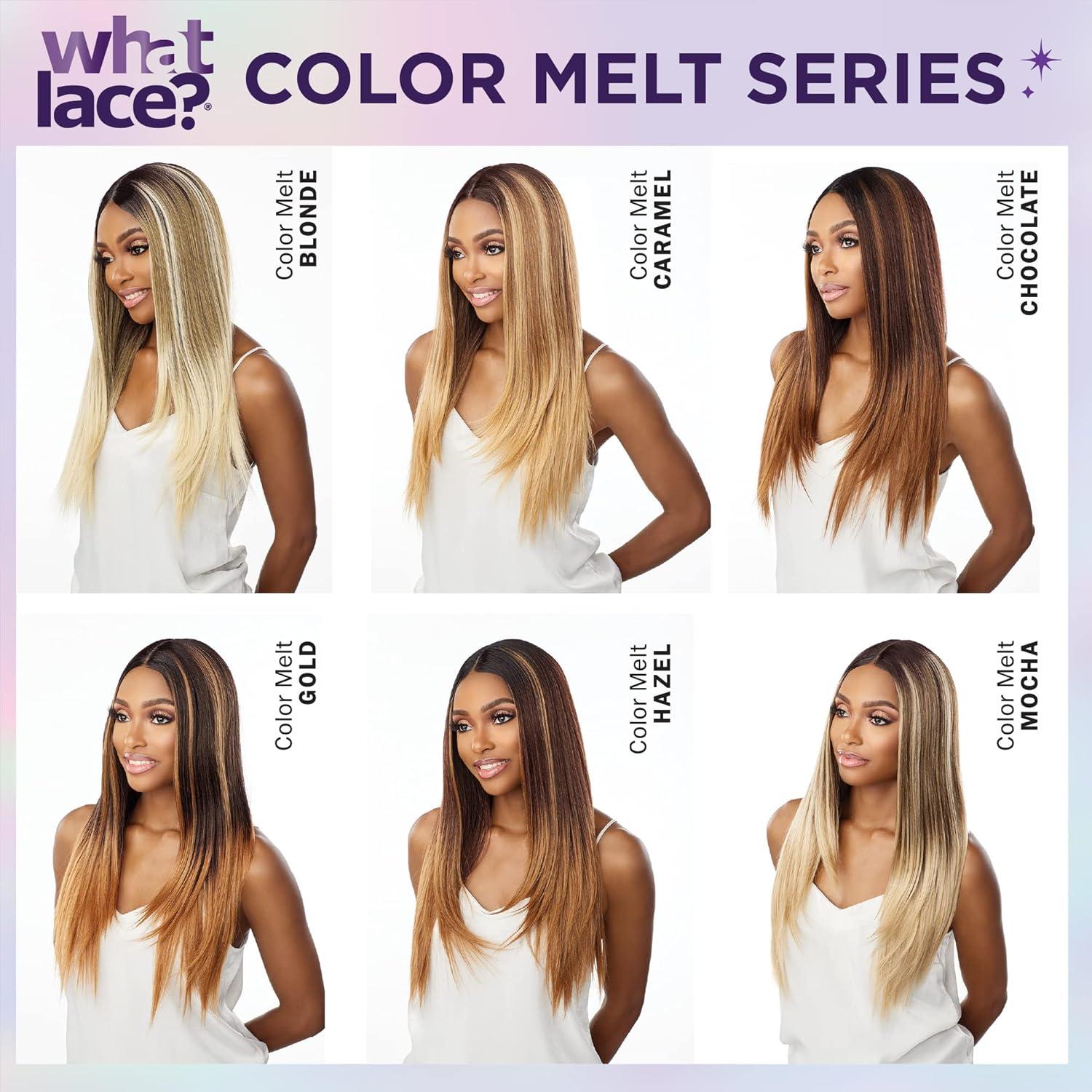 imageSensationnel What Lace 13X6 Wigs Raveena 28 Inch Human Hair Blend Lacefrontal Glueless Synthetic With Natural Density Preplucked Hairline 1 JETBLACK2 DARKBROWN