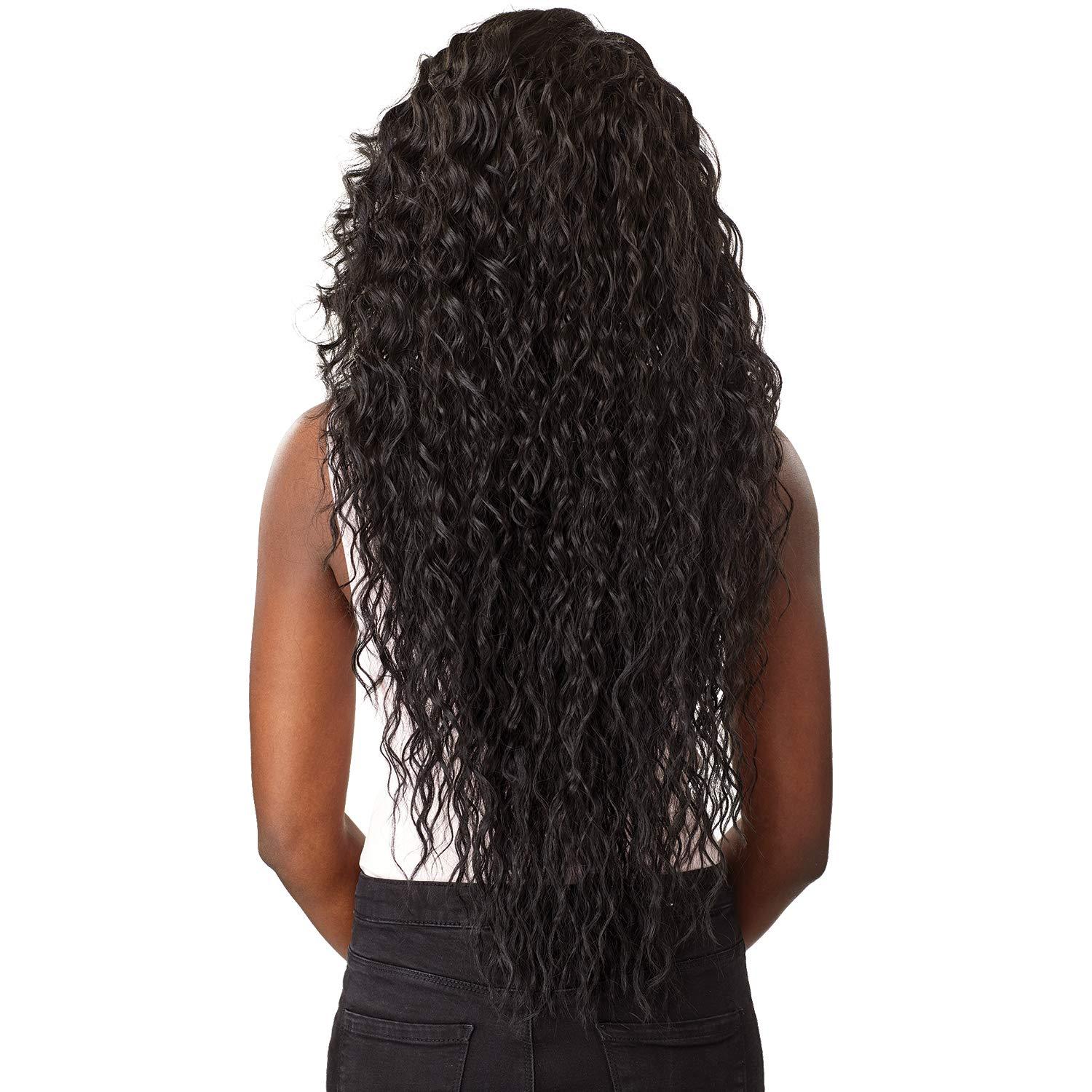 imageSensationnel What Lace 13X6 Wigs Reyna Lacefrontal Hand Tied Glueless Synthetic with Natural Density Preplucked Hairline 1 JETBLACK613 BLONDE
