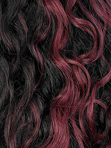 imageSensationnel What Lace 13X6 Wigs Reyna Lacefrontal Hand Tied Glueless Synthetic with Natural Density Preplucked Hairline 1 JETBLACKMPWINE