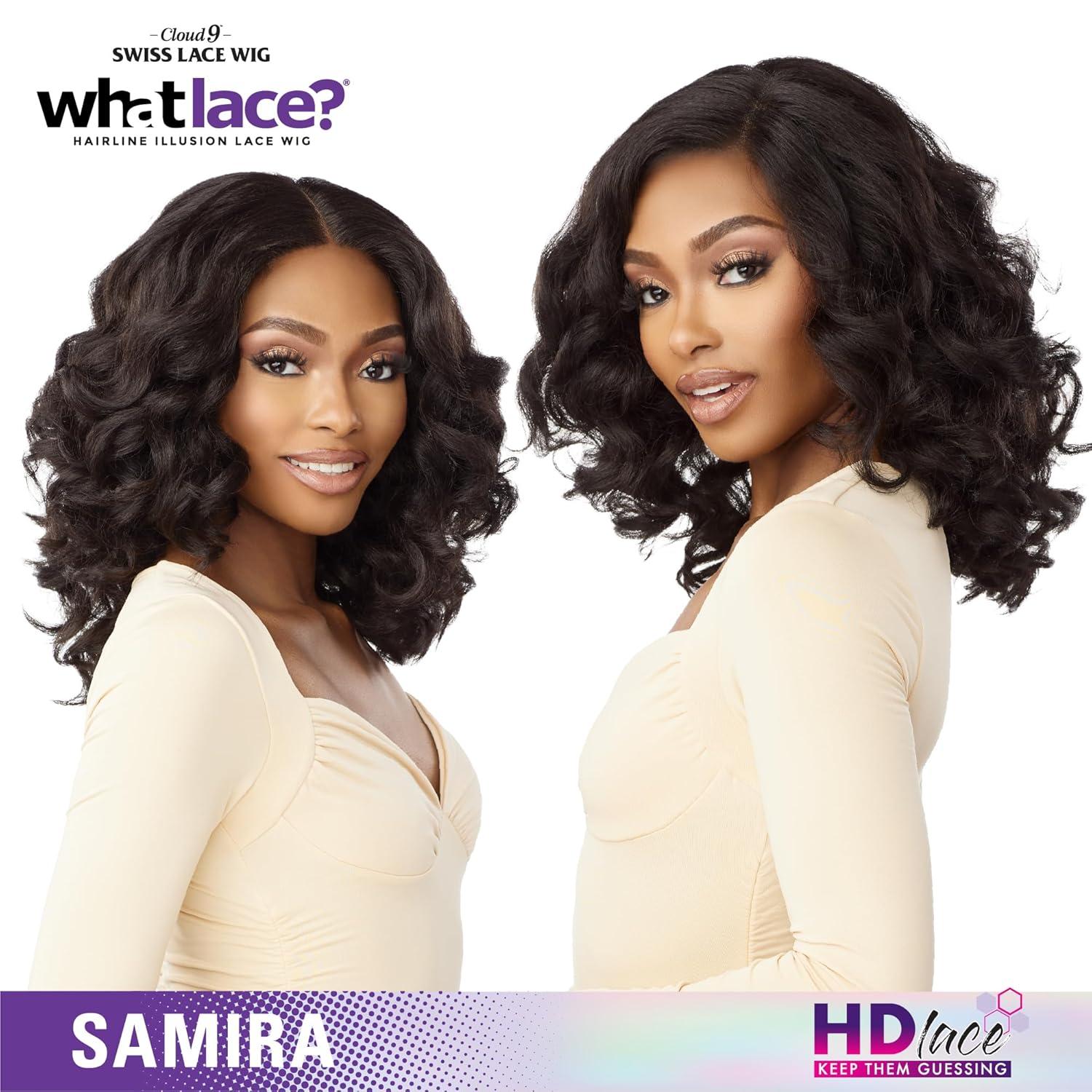 imageSensationnel What Lace 13X6 Wigs Samira Lacefrontal Hand Tied Glueless Synthetic With Natural Density Preplucked Hairline 1 JETBLACK1B OFFBLACK