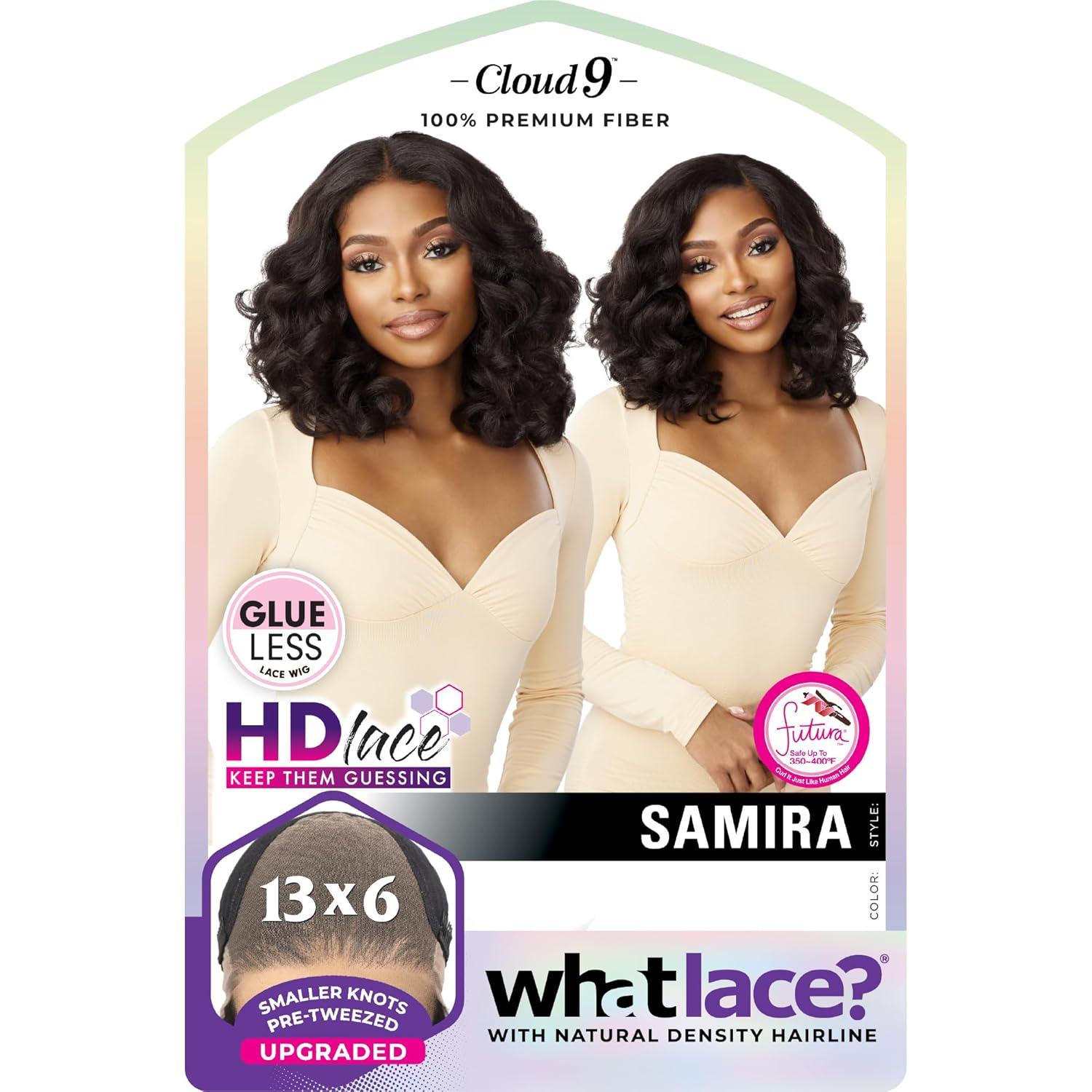 imageSensationnel What Lace 13X6 Wigs Samira Lacefrontal Hand Tied Glueless Synthetic With Natural Density Preplucked Hairline 1 JETBLACKBALAYAGECHOCOLATE