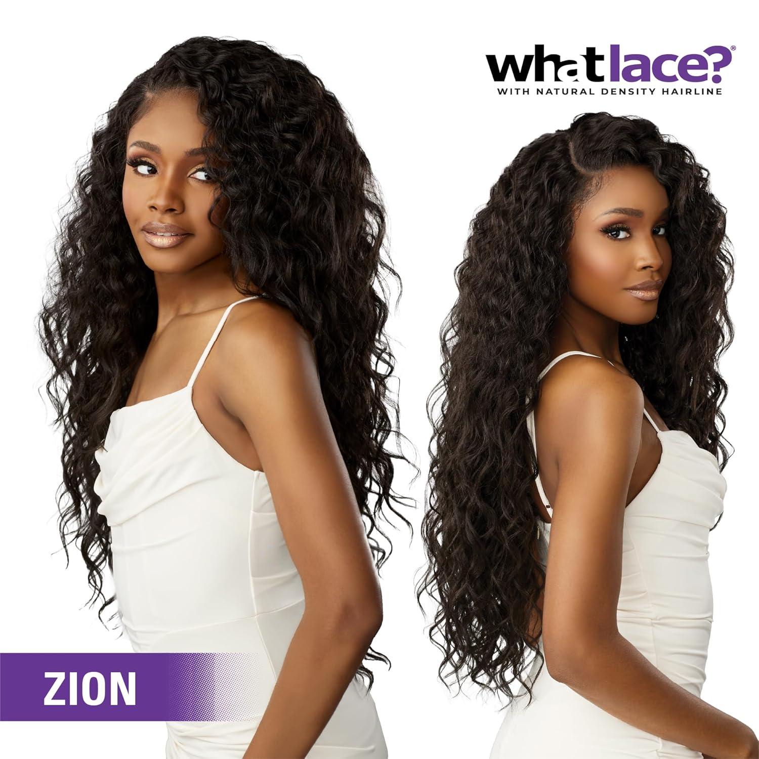 imageSensationnel What Lace 13X6 Wigs Zion Lacefrontal Hand Tied Glueless Synthetic with Natural Density Pretweezed Hairline 1 JETBLACK1 JETBLACK
