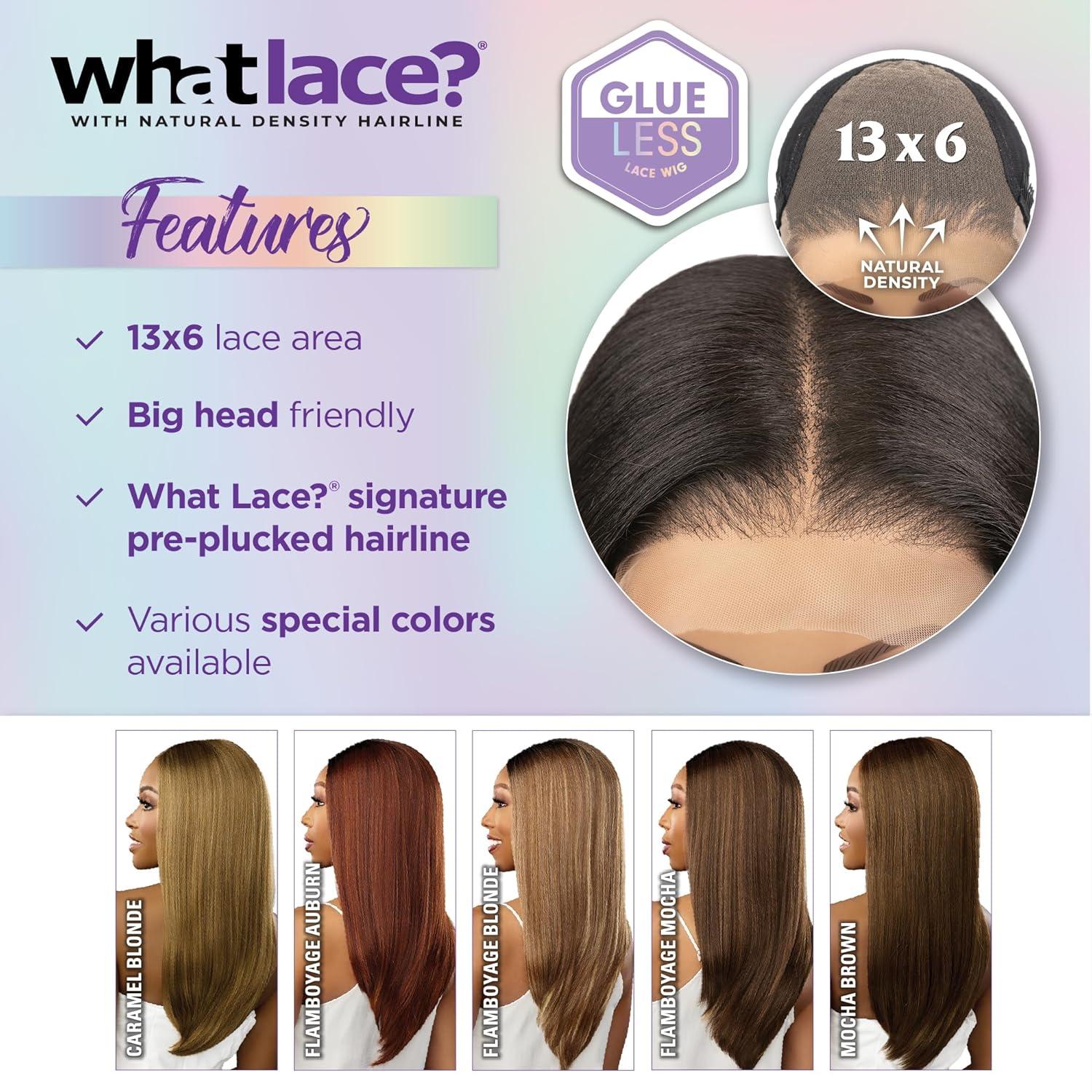 imageSensationnel What Lace 13X6 Wigs Zion Lacefrontal Hand Tied Glueless Synthetic with Natural Density Pretweezed Hairline 1 JETBLACKFLAMBOYAGEAUBURN