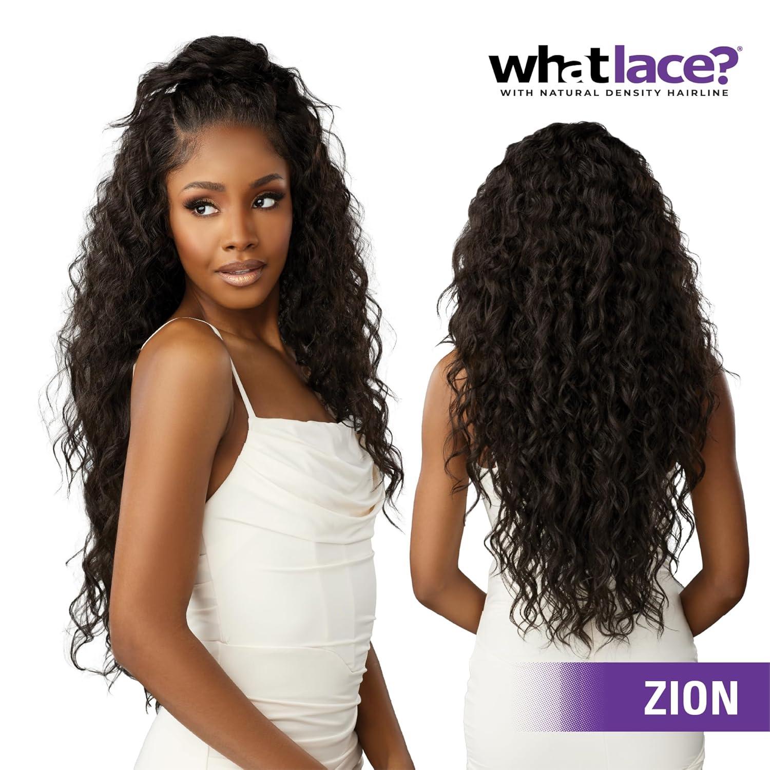 imageSensationnel What Lace 13X6 Wigs Zion Lacefrontal Hand Tied Glueless Synthetic with Natural Density Pretweezed Hairline 1 JETBLACKFLAMBOYAGEAUBURN