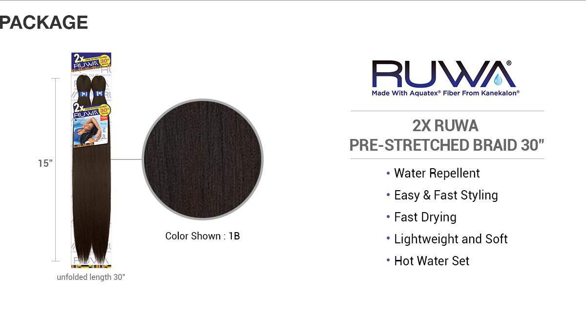 imageSensationnel Xpression prestretched braiding hair 4x braid 38 inch all kanekalon flame retardant synthetic braid for box braids and twists 1 pack M427301B