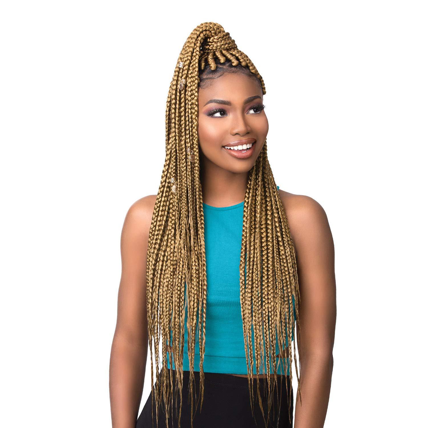 imageSensationnel Xpression prestretched braiding hair 4x braid 38 inch all kanekalon flame retardant synthetic braid for box braids and twists 1 pack M427301B