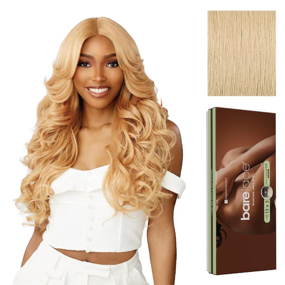 imageSensationnel Bare Lace 13X3 Lacewig Unit 1 Lacefrontal Glueless Synthetic 180 Degree Preplucked Hairline 1 JETBLACKBEIGEBLONDE