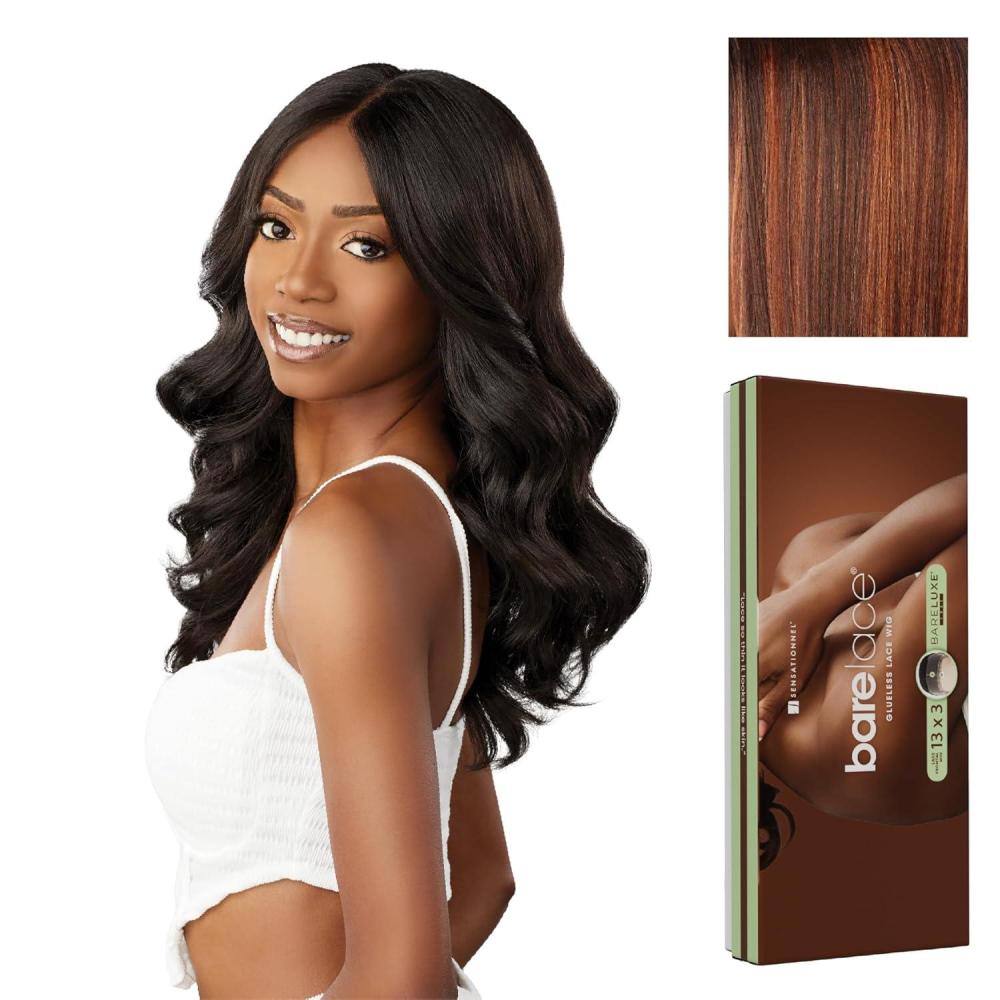 imageSensationnel Bare Lace 13X3 Lacewig Unit 3 Lacefrontal Glueless Synthetic 180 Degree Preplucked Hairline 1 JETBLACKBALAYAGECOPPER