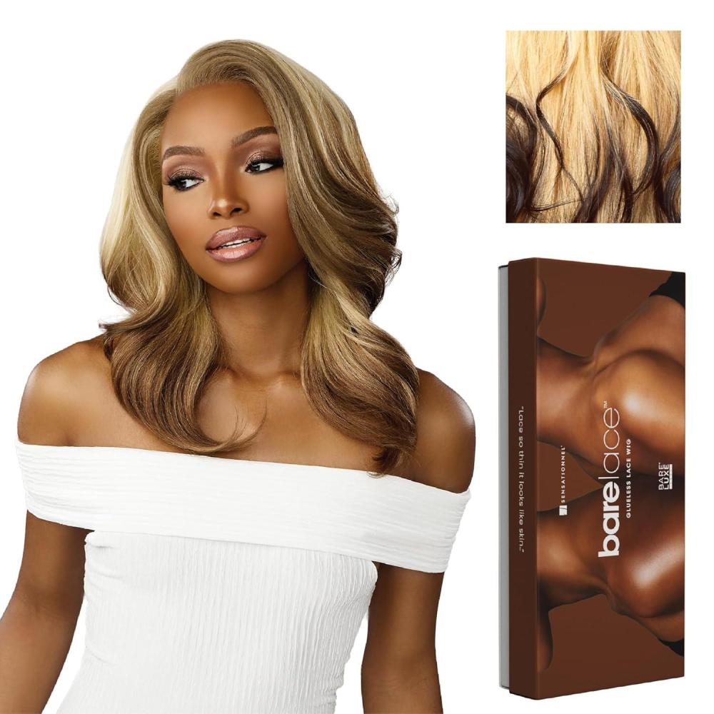 imageSensationnel Bare Lace 13X6 Wigs Unit 14 Lacefrontal Glueless Synthetic 180 Degree Preplucked Hairline 1 JETBLACKLT271