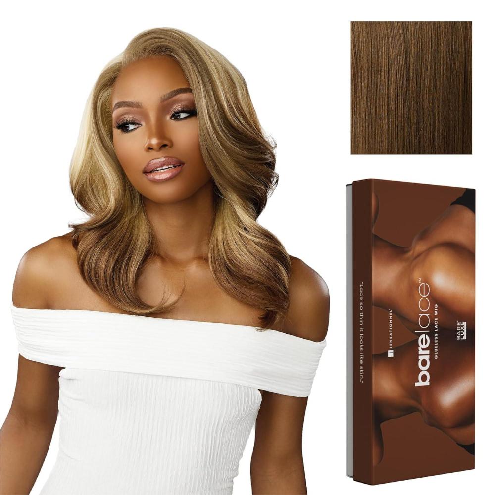 imageSensationnel Bare Lace 13X6 Wigs Unit 14 Lacefrontal Glueless Synthetic 180 Degree Preplucked Hairline 1 JETBLACKMOCHABROWN